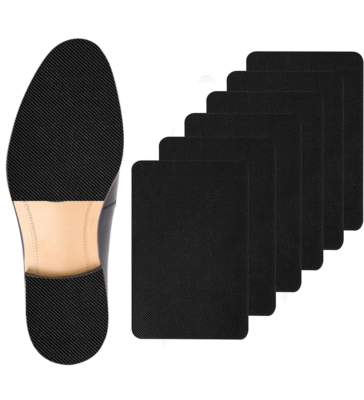 6 Pcs Self Adhesive Silicone Shoe Sole Protectors for High Heels - Non-Slip Covers with Crystal Clear Protectors for Women (Black & Clear) - Buy Online on GoSupps.com