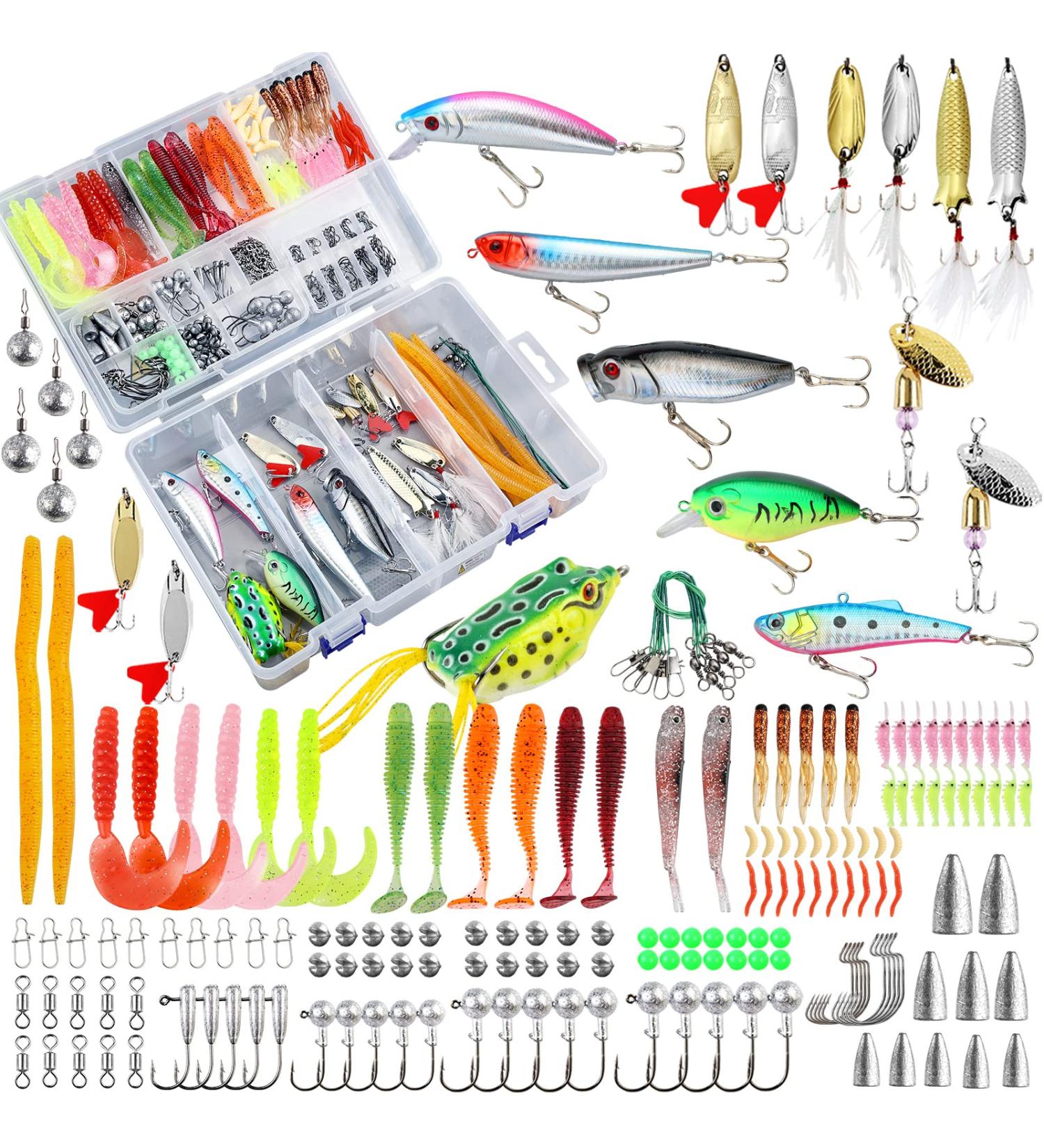 buck creek lures セット 327PCS Fishing Lure Tackle Bait Kit Set for Freshwater