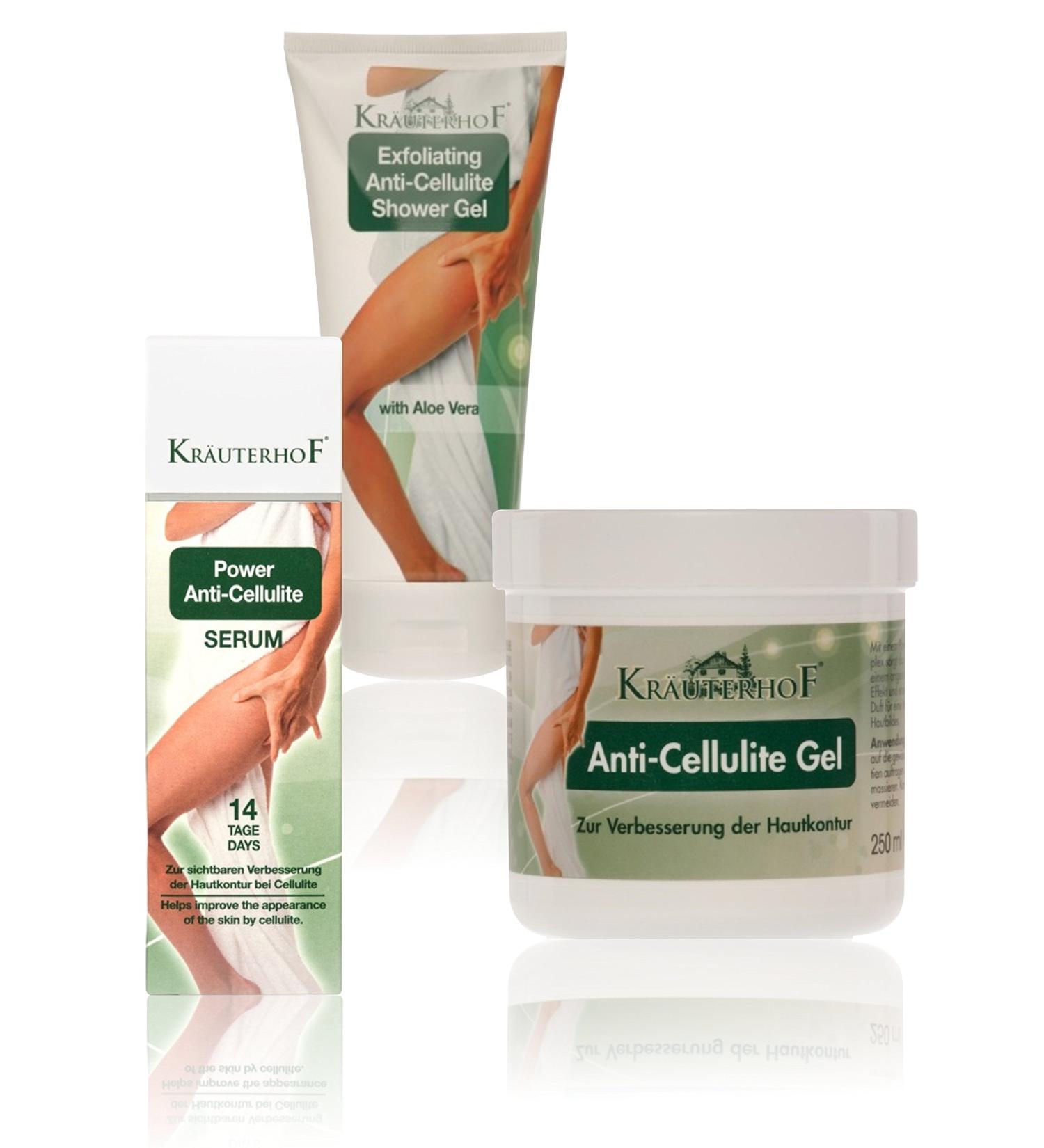 Ultimate Cellulite Removal Treatment Kit - Serum Shower Gel and Cream - Body Firming Tightening and Toning