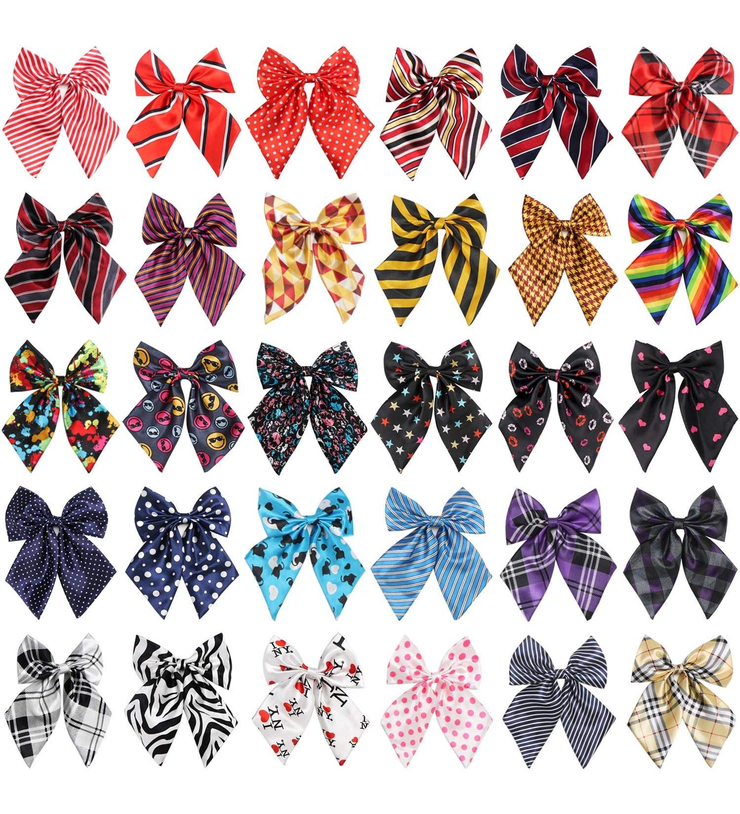 Dog Bow Ties 30pcs Segarty Dog Bows Adjustable Cat Collar Bows Grooming Accessories for Small Medium Large Dogs and Adult Cats 30x_various - Buy Online on GoSupps.com