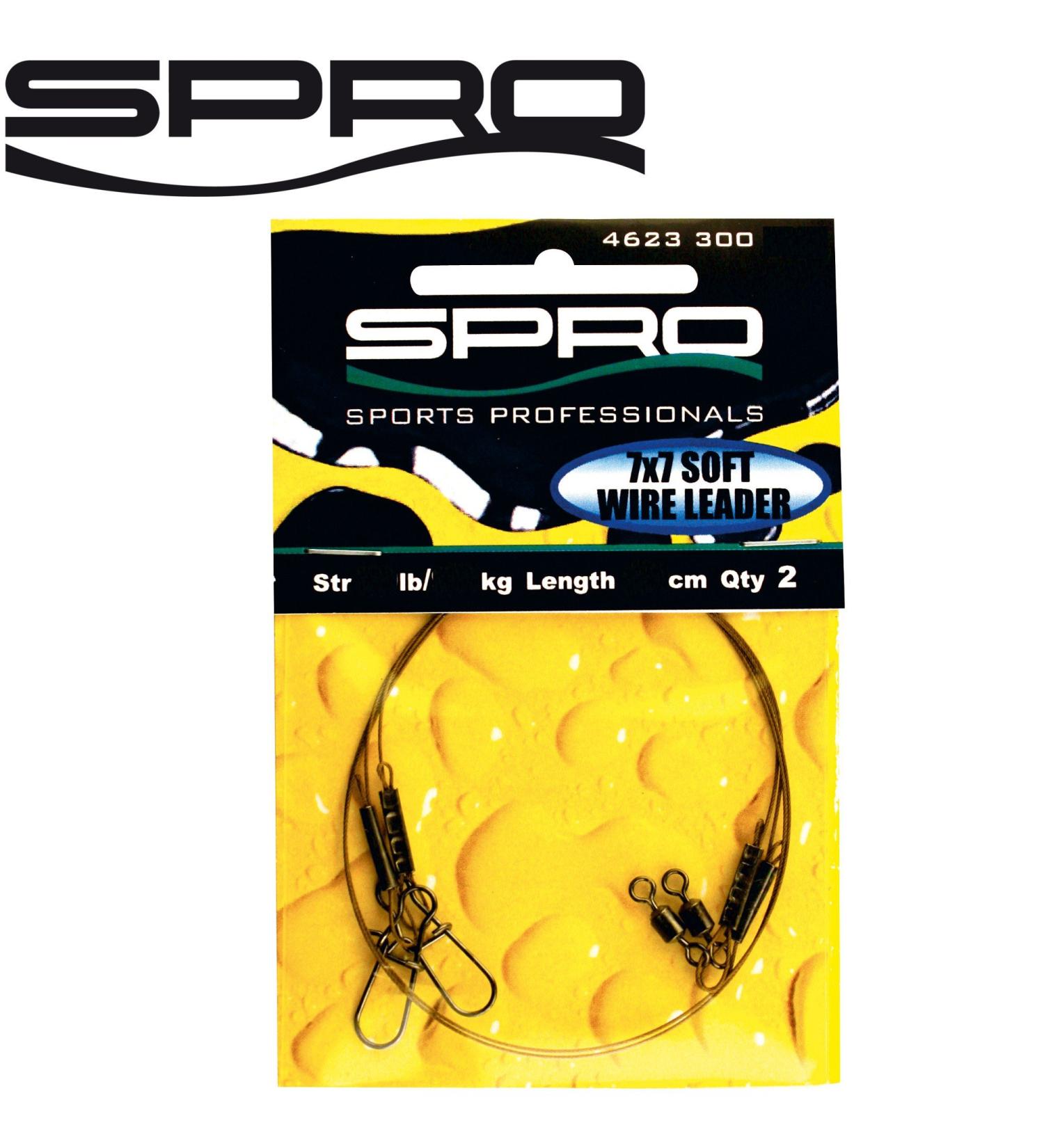 Spro Pike Fighter Wire Leader 7x7-2 Steel foreepfaches for predatory fishing fishing spider leaders for spin fishing steel leader pike 1 - 30lbs - 13.6kg