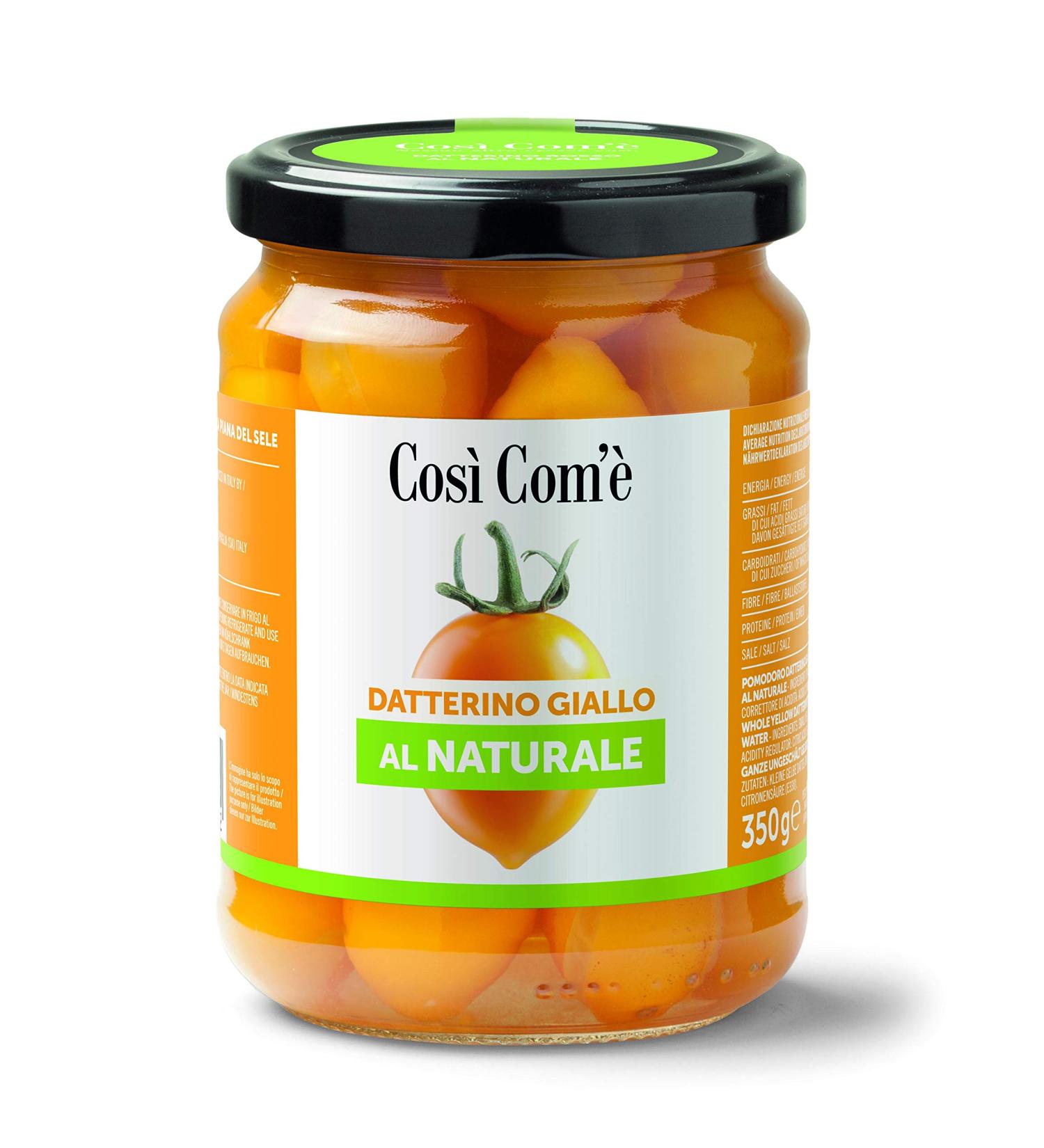  Cos Com' Cosi Com' Yellow Datterino Tomatoes in Water 350g (Pack of 3) - Buy Online on GoSupps.com