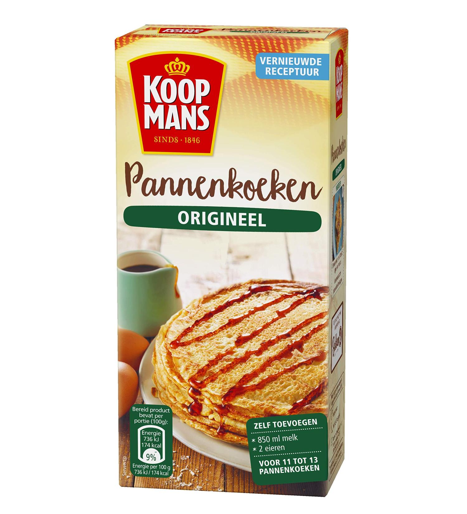 Koopmans Pancake mix original (10x 400g multipack) mix for approx. 12 pancakes