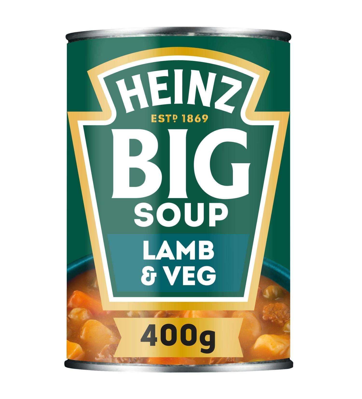 Heinz Big Soup Lamb & Veg 400g - Delicious Lamb & Vegetable Flavor (1 Pack) - Buy Online on GoSupps.com