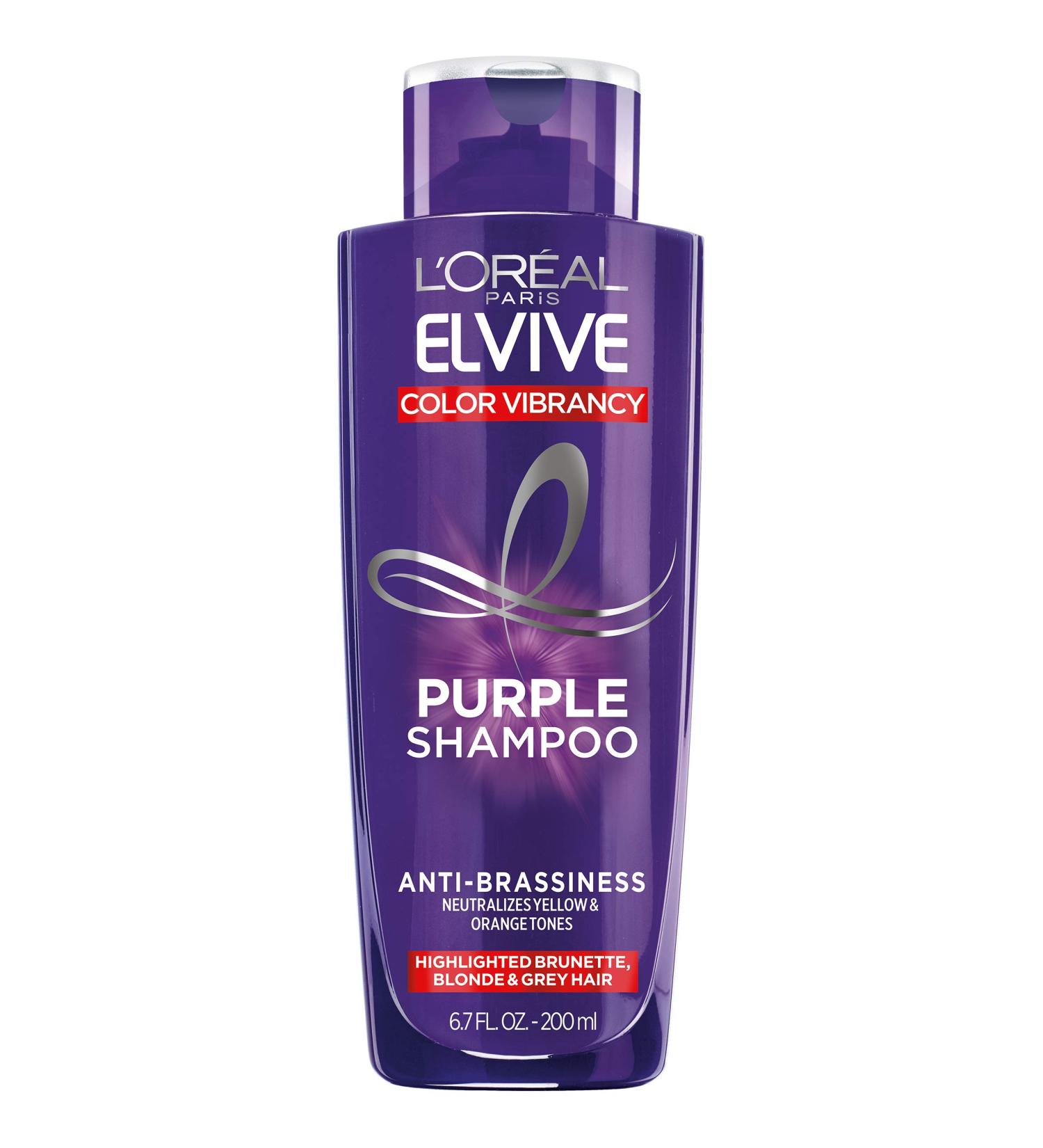 L'Oreal Elvive Color Vibrancy Purple Shampoo 6.7 fl oz | Toning & Brightening for Color-Treated Hair - Buy Online on GoSupps.com