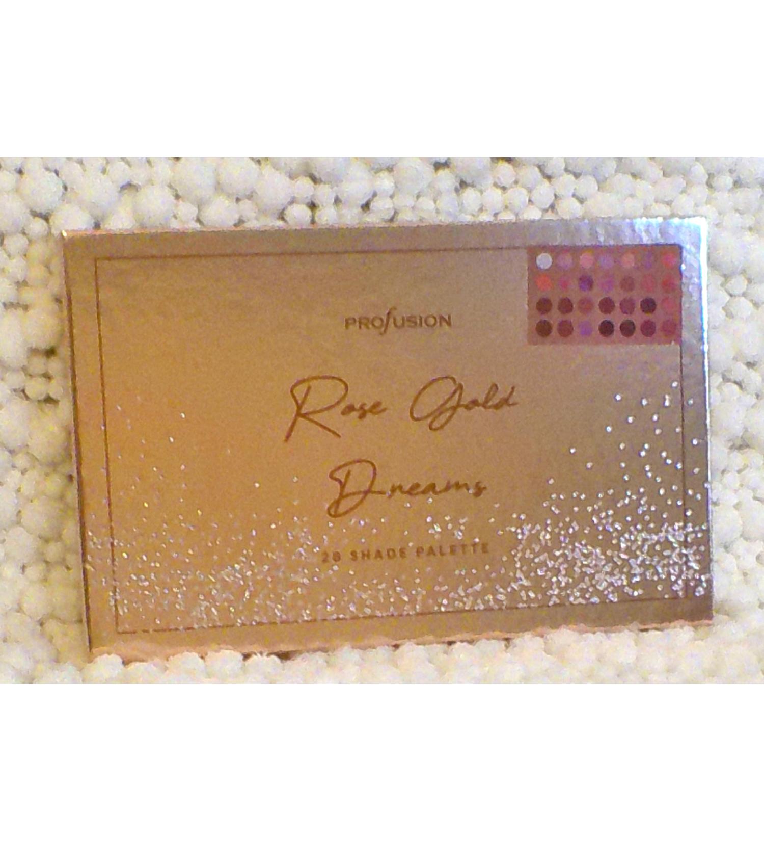 Profusion Rose Gold Dreams Eyeshadow Palette - 28 Shades | International Shipping Available - Buy Online on GoSupps.com