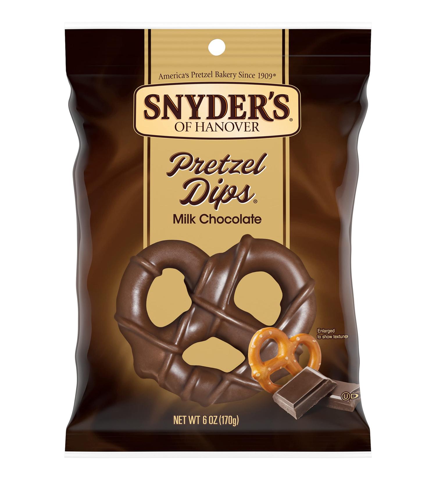 Snyder's of Hanover Milk Chocolate Covered Pretzels 6 Oz - Crunchy & Delicious - Buy Online on GoSupps.com