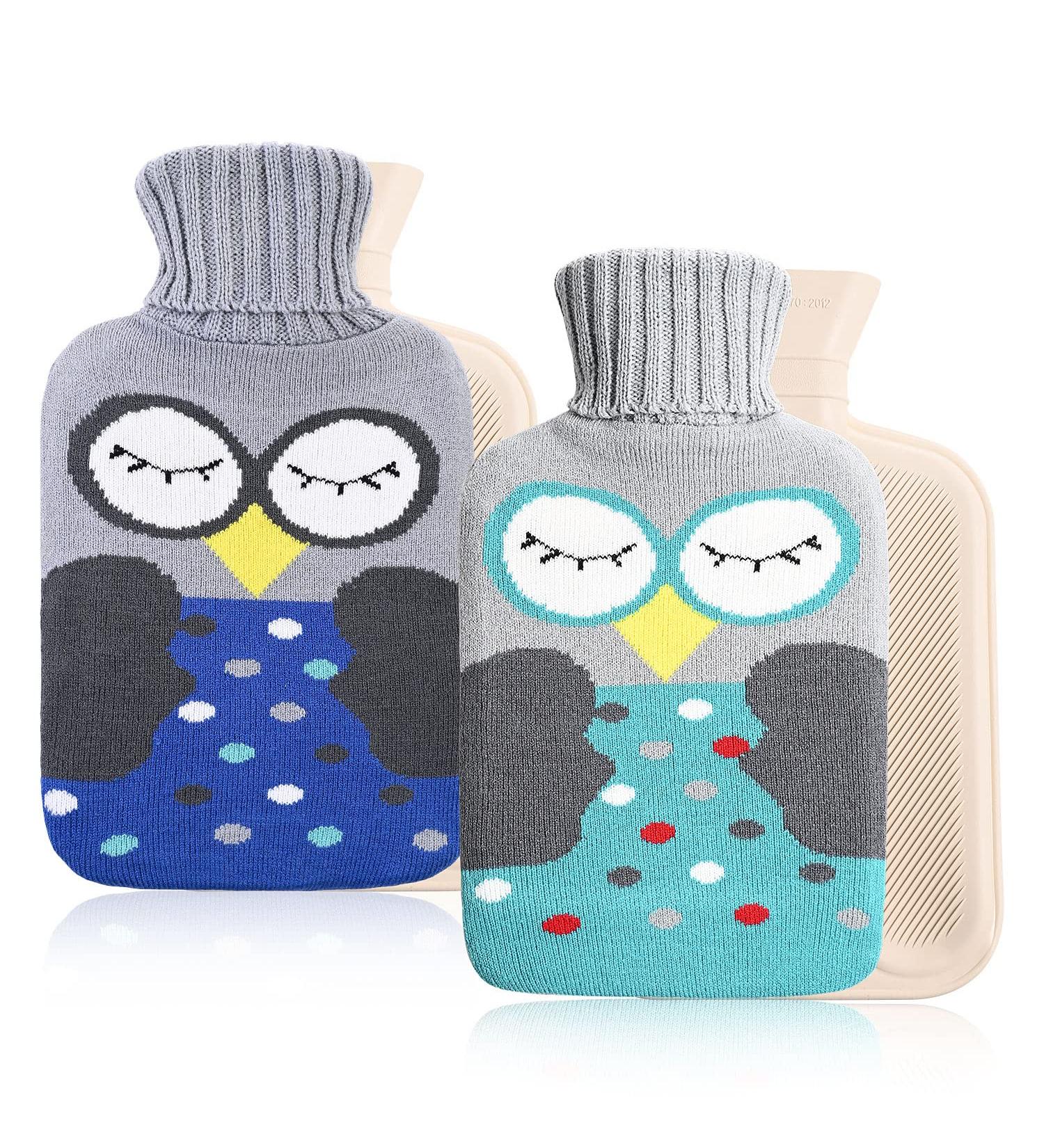 Shop Goomp Hot Water Bottle Set - 2 Pack Gray Animal Covers for Pain Relief & Therapy | 2 Liter Hot Water Bottles for Cramps & Cold Relief - International Shipping Available - Buy Online on GoSupps.com