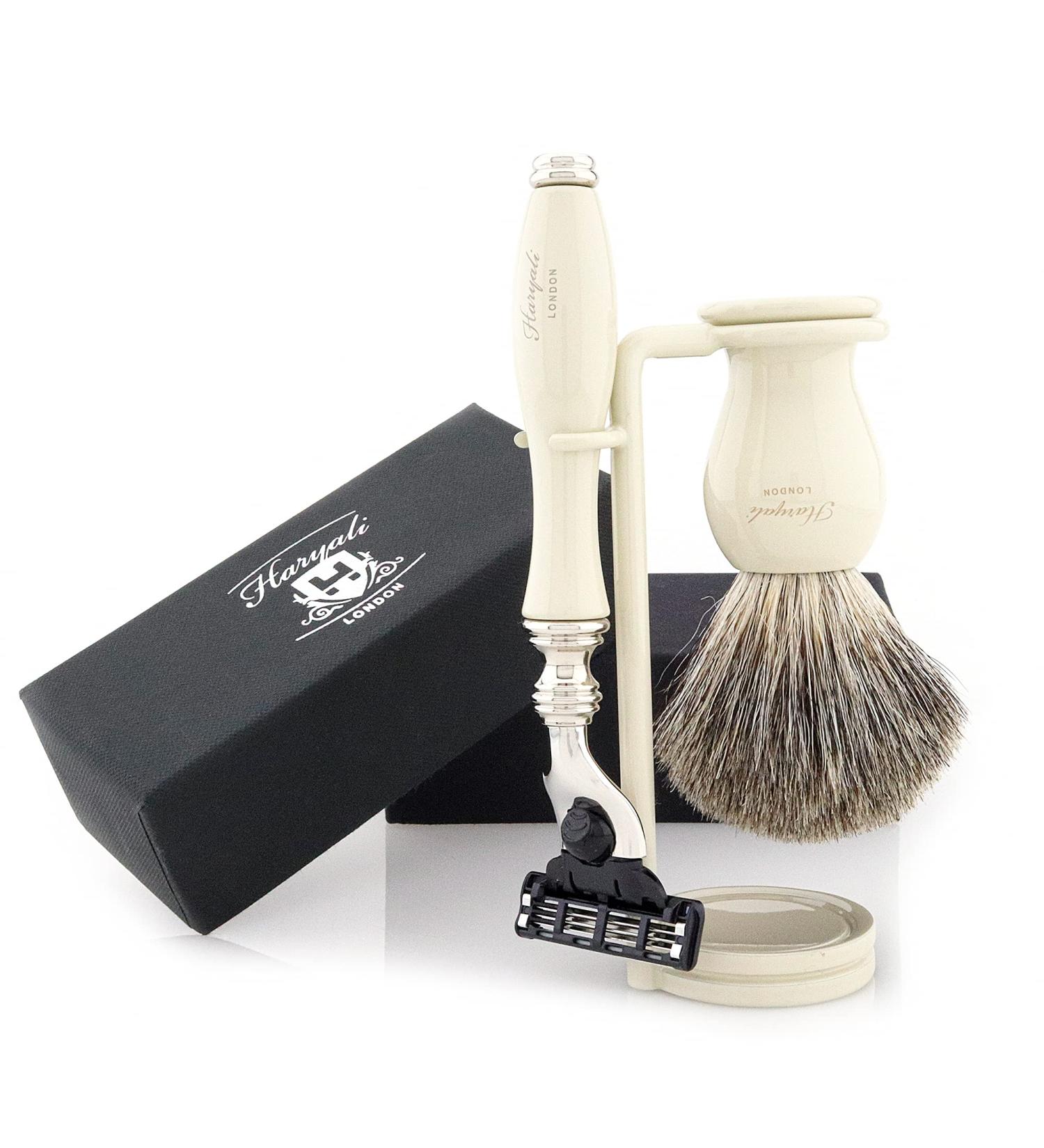 Premium Haryali London Ivory Shaving Set 5 - International Shipping Available - Buy Online on GoSupps.com
