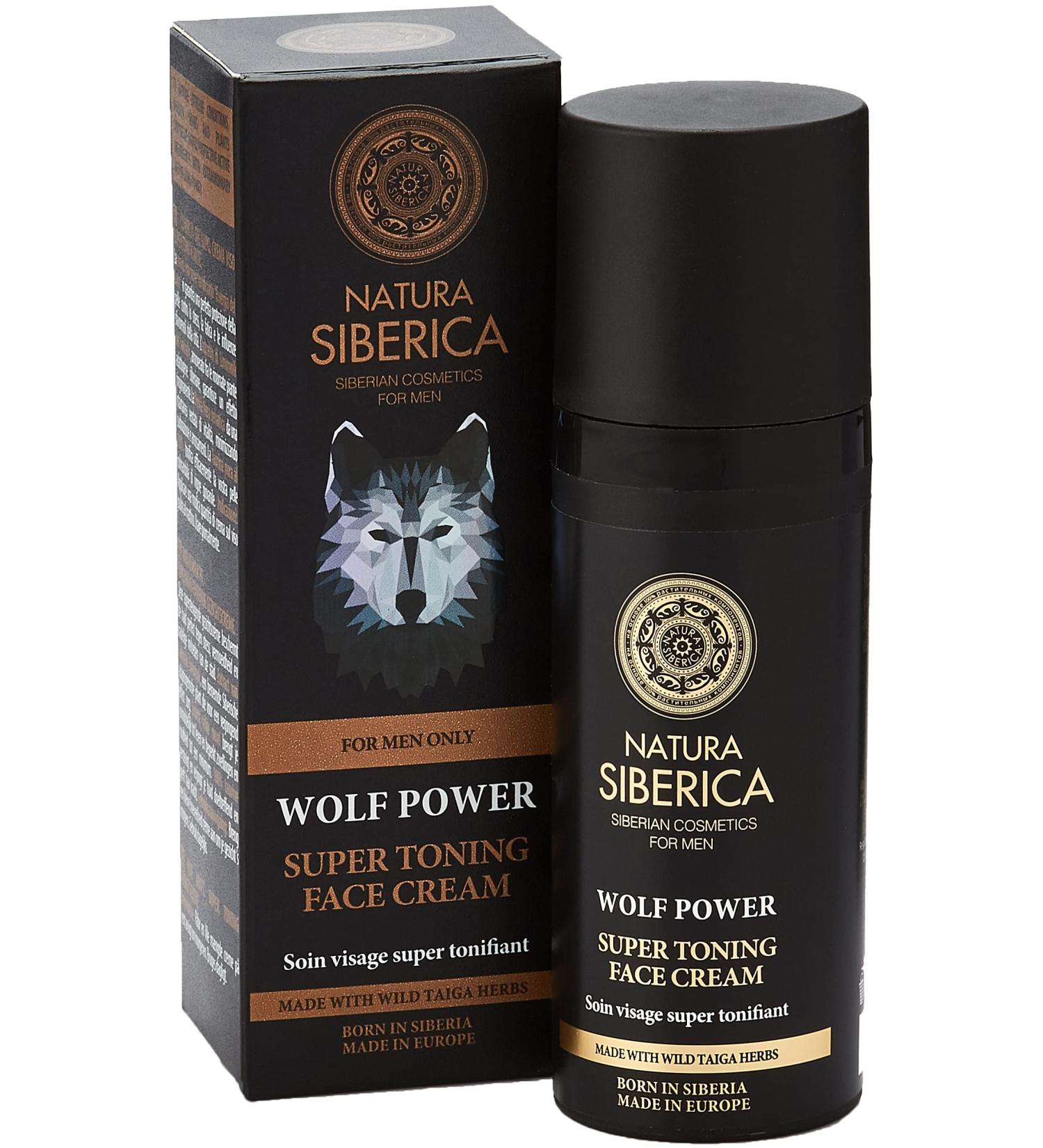 Natura Siberica Men's Wolf Power Super Toning Face Cream 50ml - Revitalize & Energize Your Skin | International Shipping Available - Buy Online on GoSupps.com