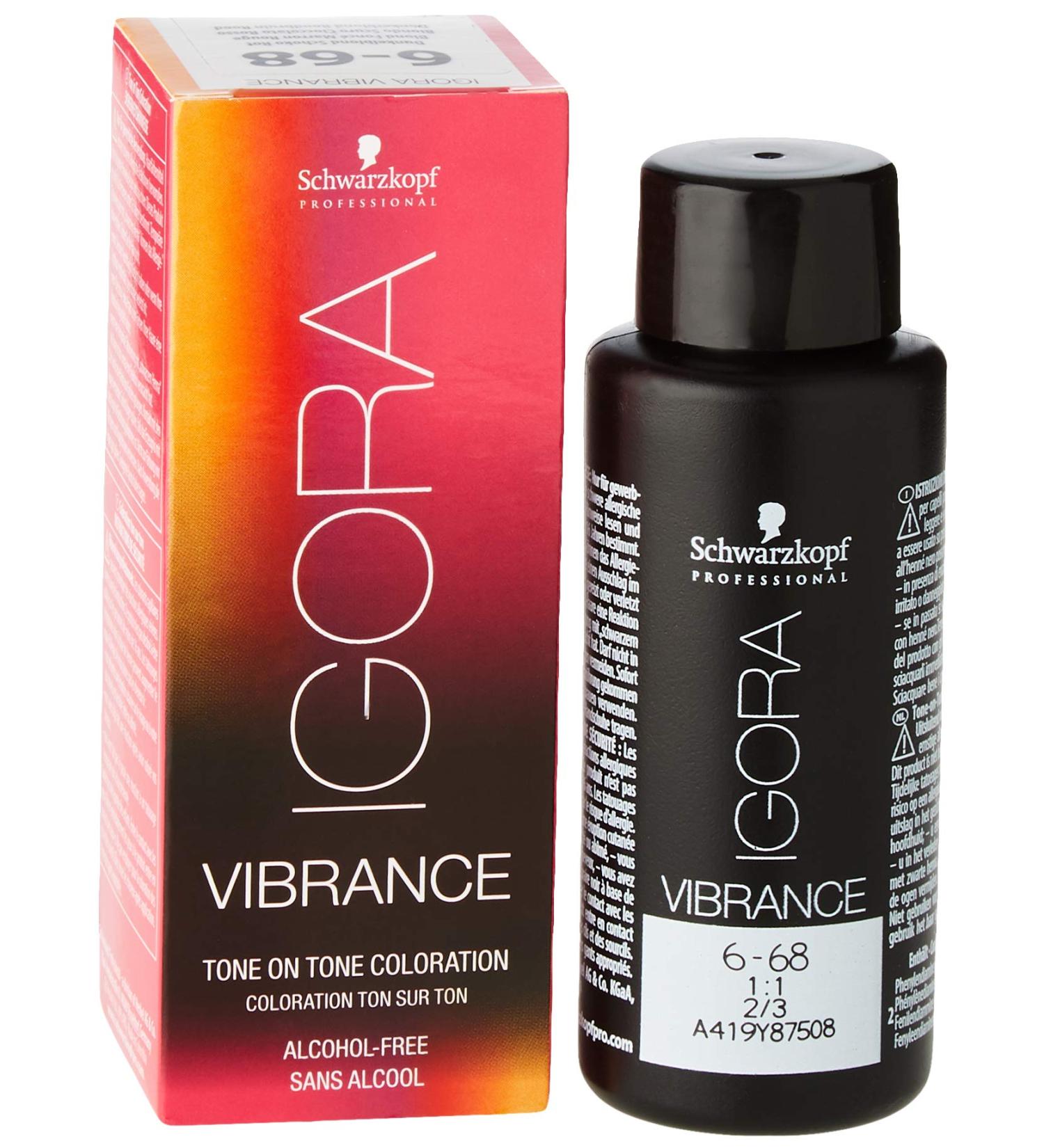 Schwarzkopf Igora Vibrance 6-68 Dark Blonde Chocolate Red - 60ml | International Shipping Available - Buy Online on GoSupps.com