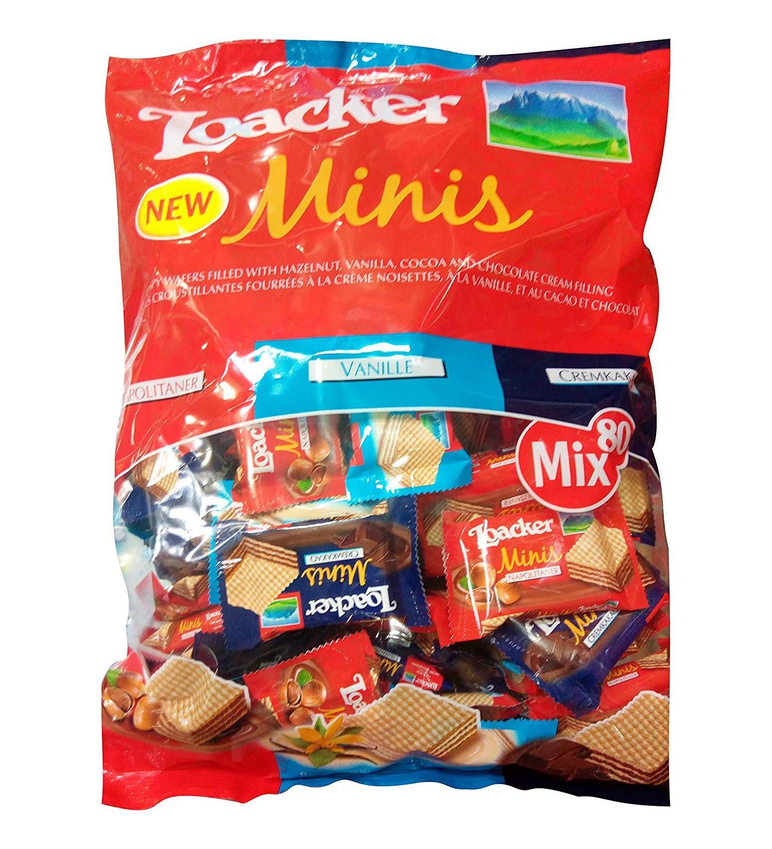 Loacker Loacker Minis 800g - 80 waffle biscuits