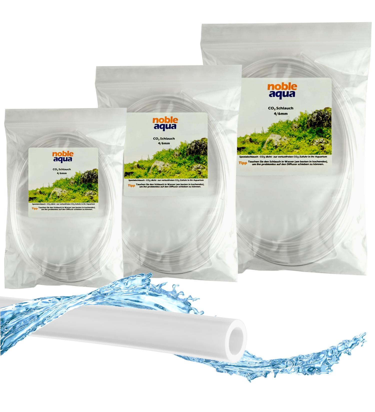 Noble Aqua CO2 Hose for Aquariums - 3m 5m 10m - 4/6mm CO2 Tight Tube - Ideal for Aquarium CO2 Systems - Buy Online on GoSupps.com