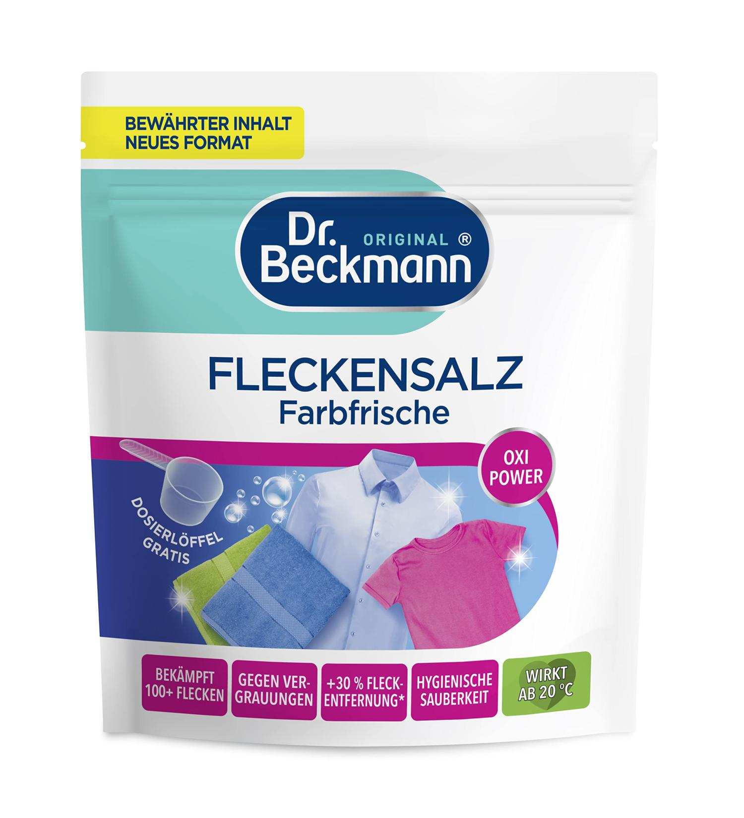 Dr. Beckmann Stain Remover | 400g | Color Freshness for 100+ Stains | Includes Measuring Spoon | International Shipping - Buy Online on GoSupps.com
