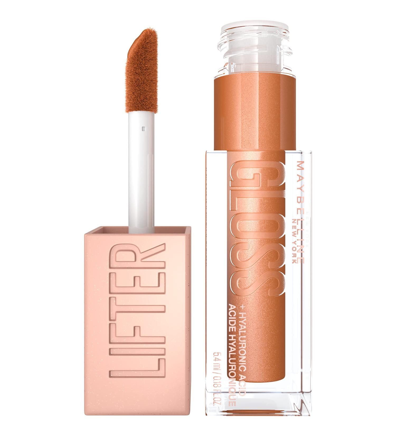 Maybelline Lifter Gloss Hydrating Lip Gloss with Hyaluronic Acid - Gold Warm Neutral - 0.18 oz - Buy Online on GoSupps.com