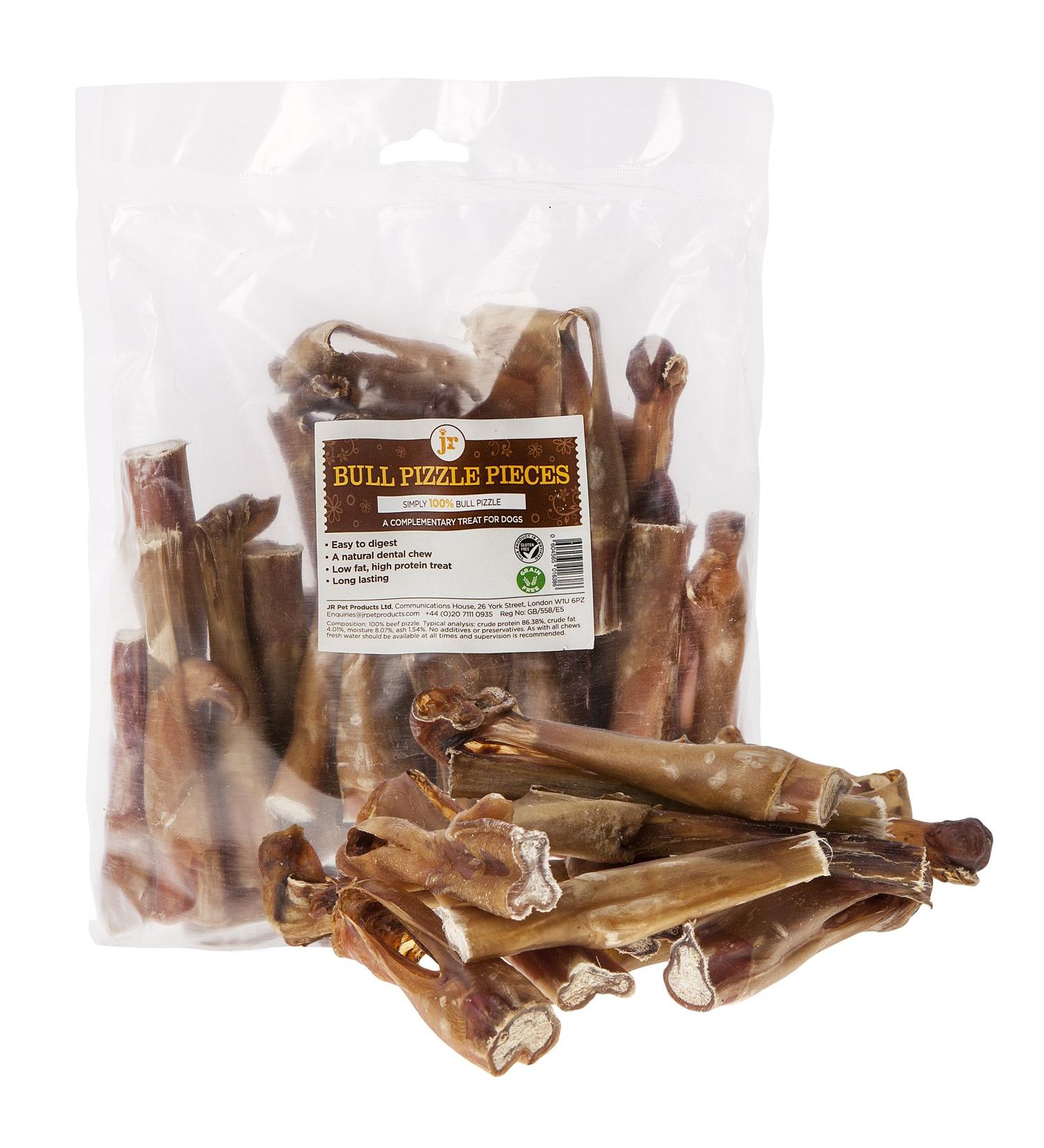 pizzle Bulls Bully Stick END PIECES Dog Treat Chew 200gm