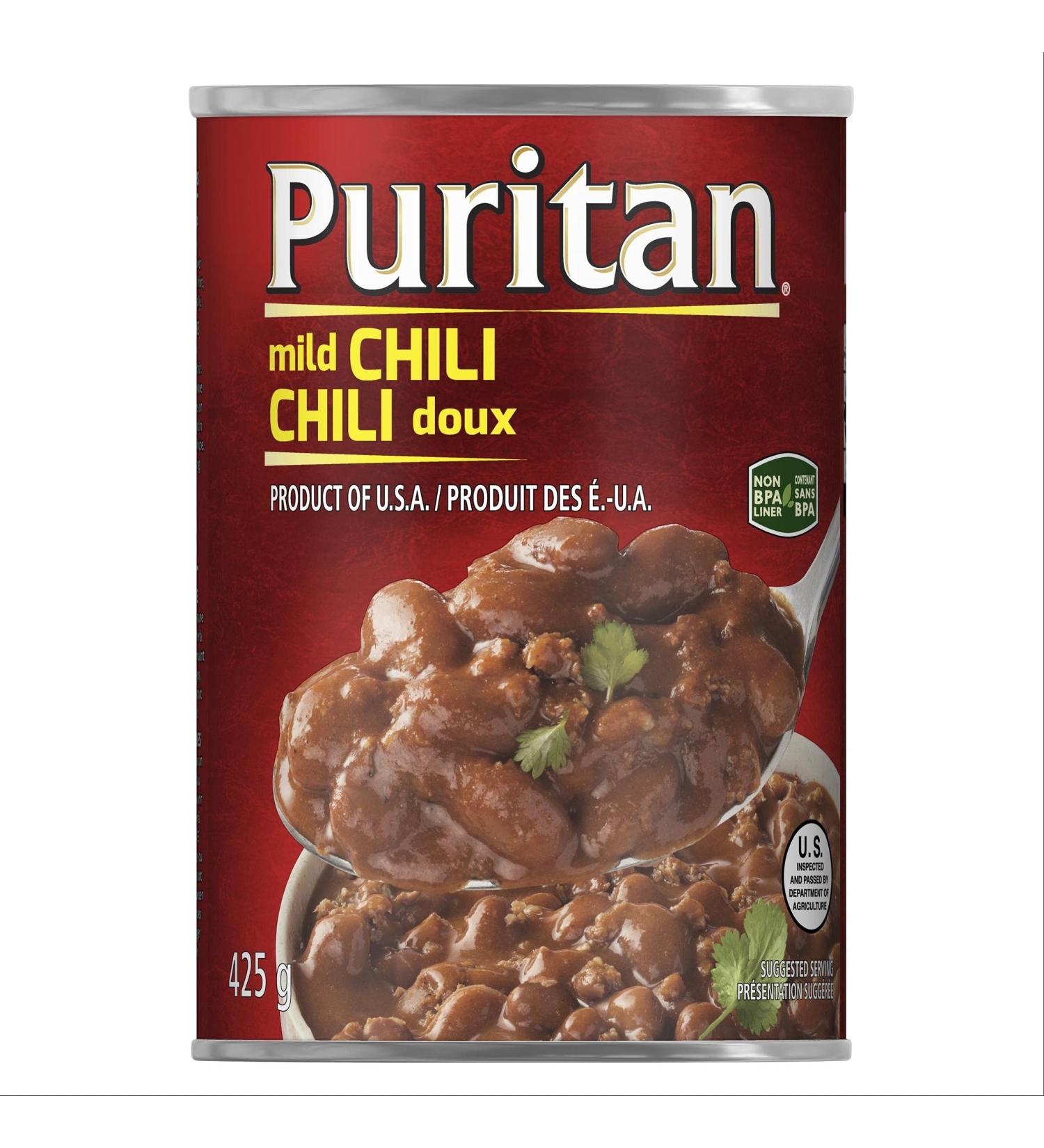 Puritan Mild Chili 425g 24 Count 425 g (Pack of 24) Mild Chili - Buy Online on GoSupps.com