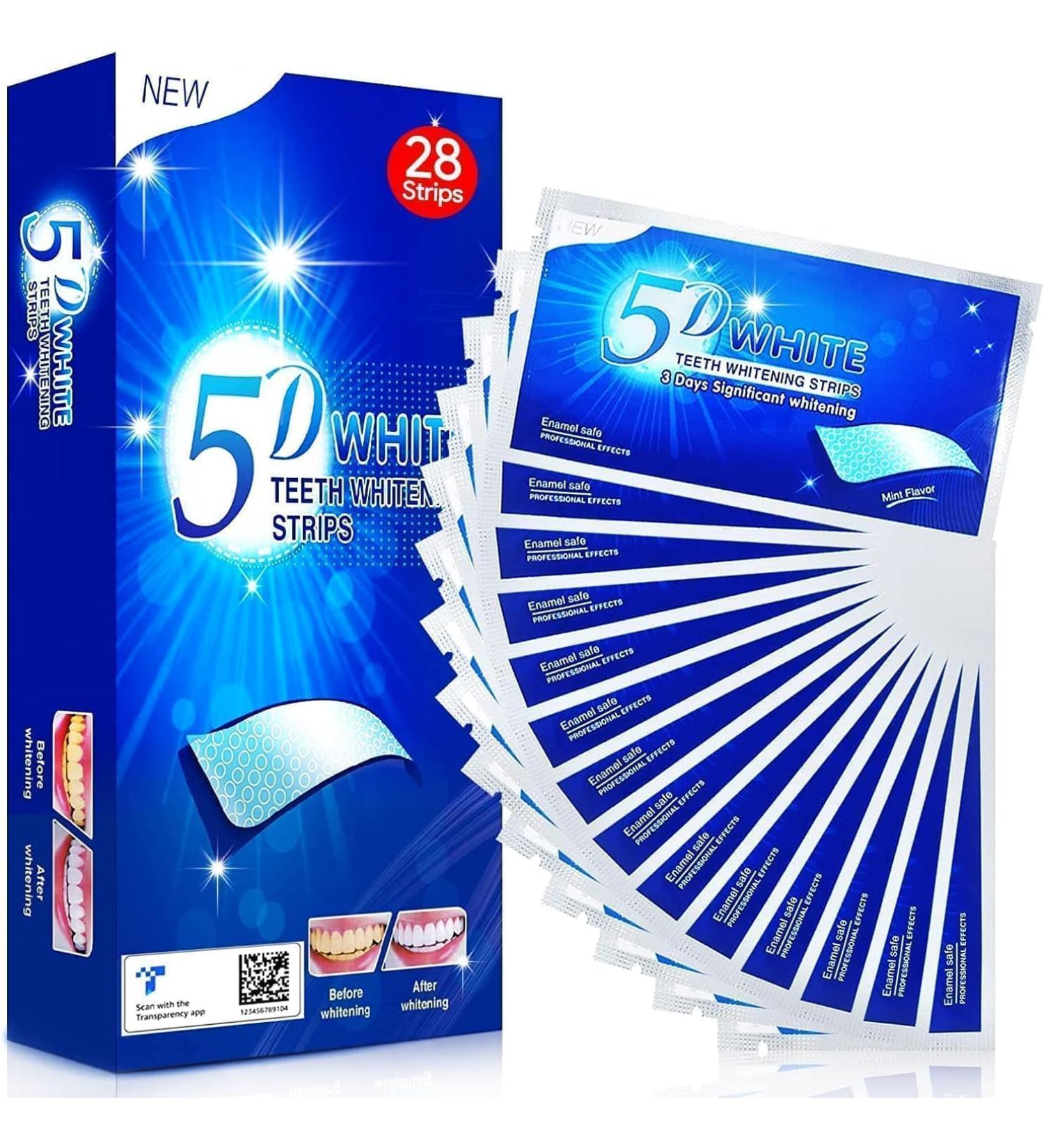 New Teeth Whitening Strips Tooth Whitening Kits at Home Teeth whitening Strips Teeth Whitening Strips Teeth Whitener 14 Packs 28 Pcs - Buy Online on GoSupps.com