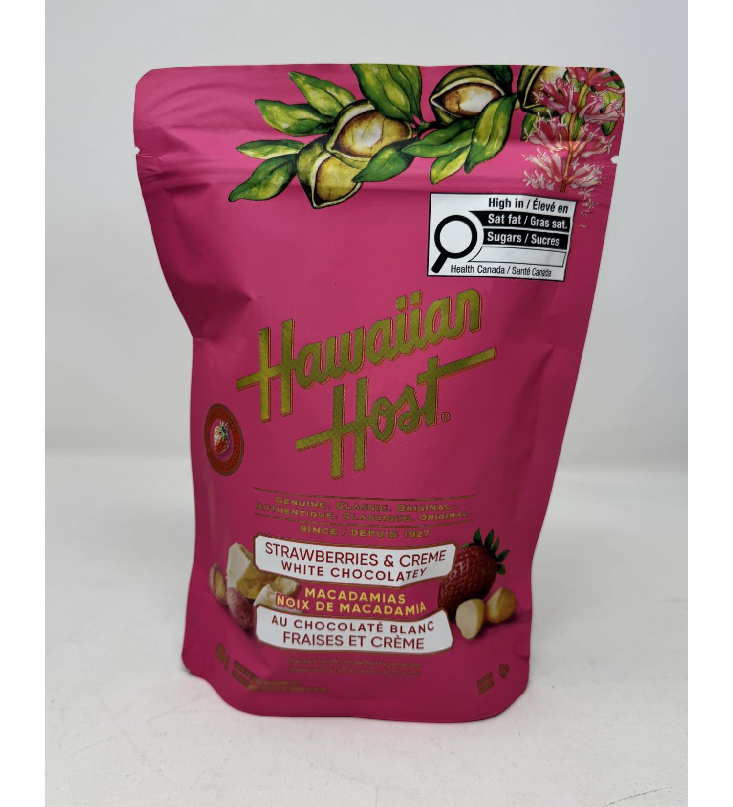 Hawaiian Host Macadamia Nuts Strawberries and Cream White Chocolate 16oz (453g)
