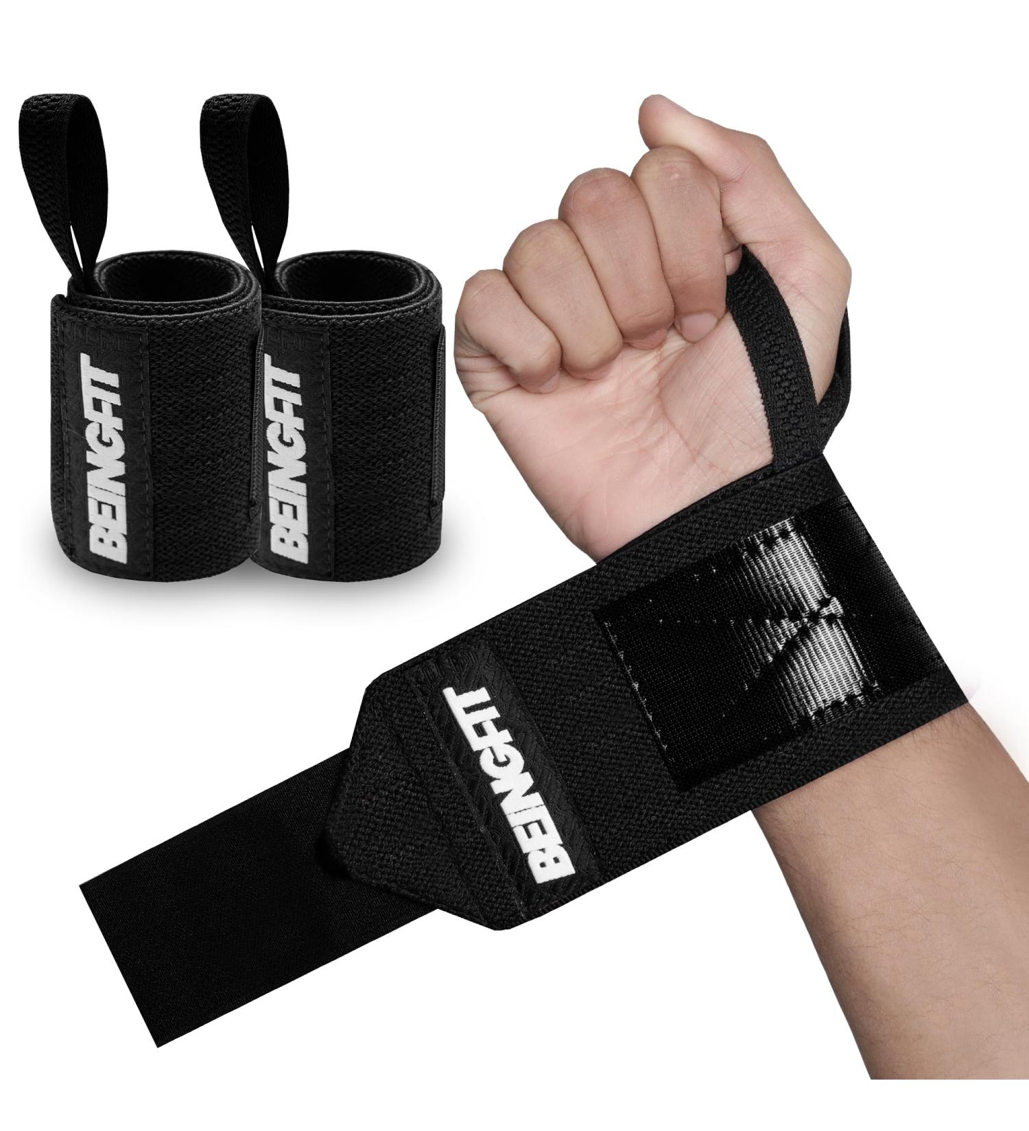 Being Fit Adjustable Wrist Bandages - 45cm (18 inch) Gym Wraps for Fitness & Training - Available in Multiple Sizes & Colors - Buy Online on GoSupps.com