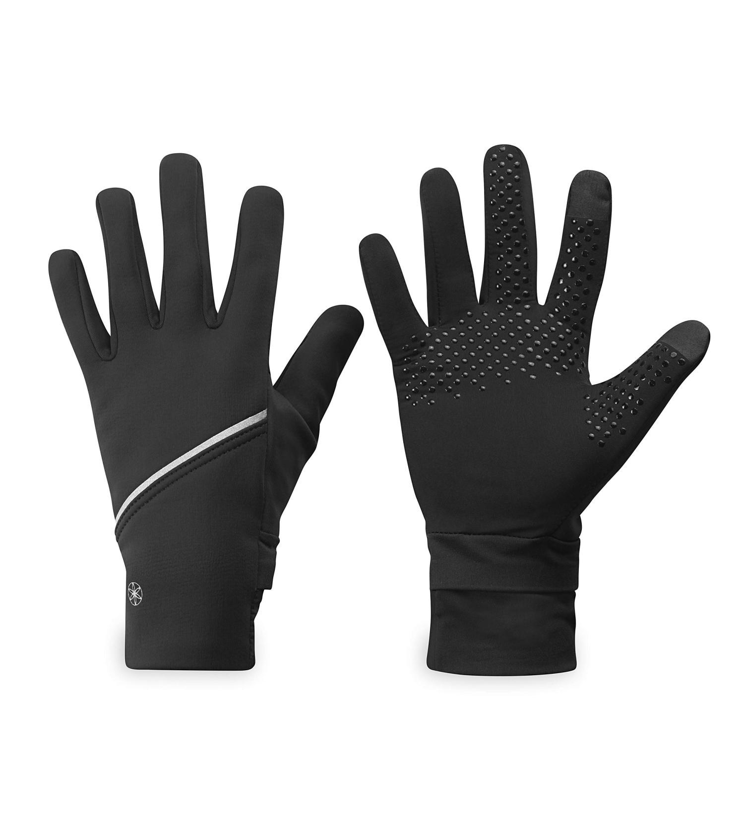 Gaiam Women's Cold Weather Running Gloves - Touchscreen Compatible, Warm Winter Gear (Black, S/M) - Buy Online on GoSupps.com