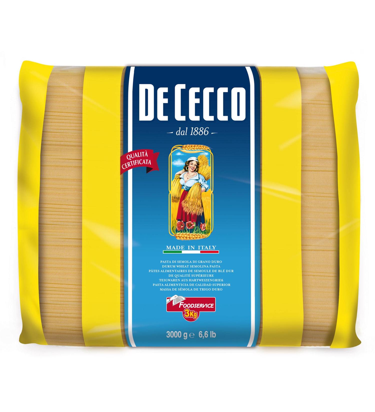  De Cecco DE CECCO DE CECCO Foodservice Sole Paste 3 kg (Smooth Penne 1 Bag of 3 kg) - Buy Online on GoSupps.com