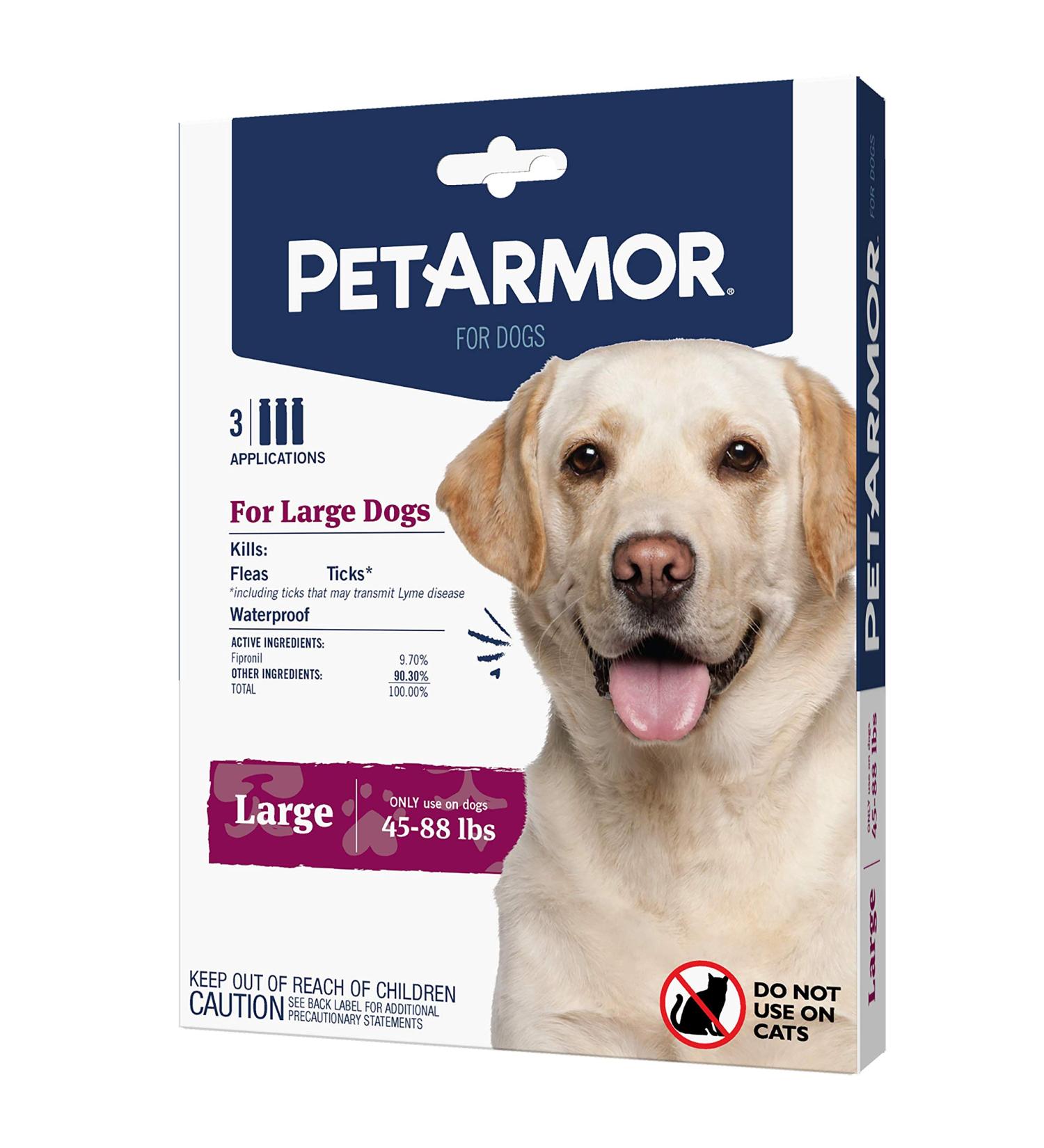 PetArmor Large Dog Flea and Tick Treatment - 3 Month Supply | For Dogs 45-88 Pounds - Buy Online on GoSupps.com