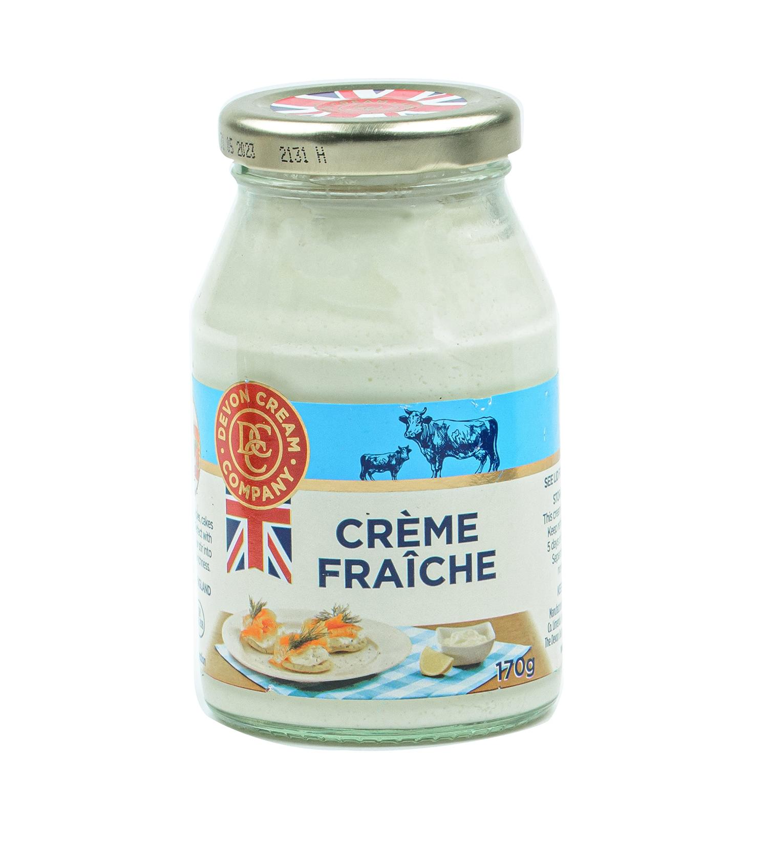 Buy Food-United CREME FRAICHE 170g - Premium English Sour Cream in Glass Jar for Bagels Scones & More | International Shipping - Buy Online on GoSupps.com