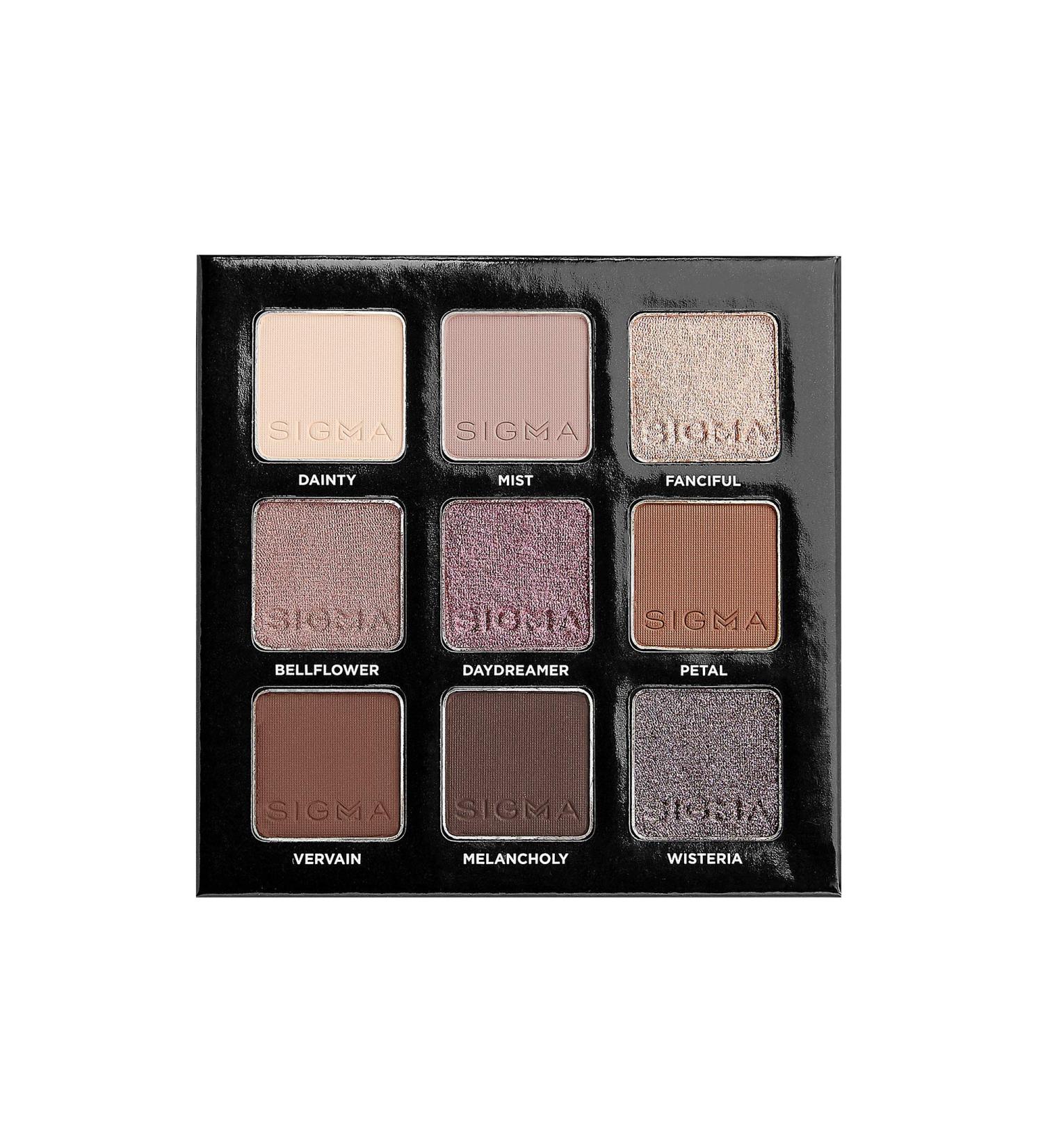 Sigma Beauty On-the-Go Eyeshadow Palette - Hazy - 9 Bold Shades in Matte, Shimmer & Metallic Finishes - Vegan & Highly Pigmented Eye Makeup Palette - Buy Online on GoSupps.com