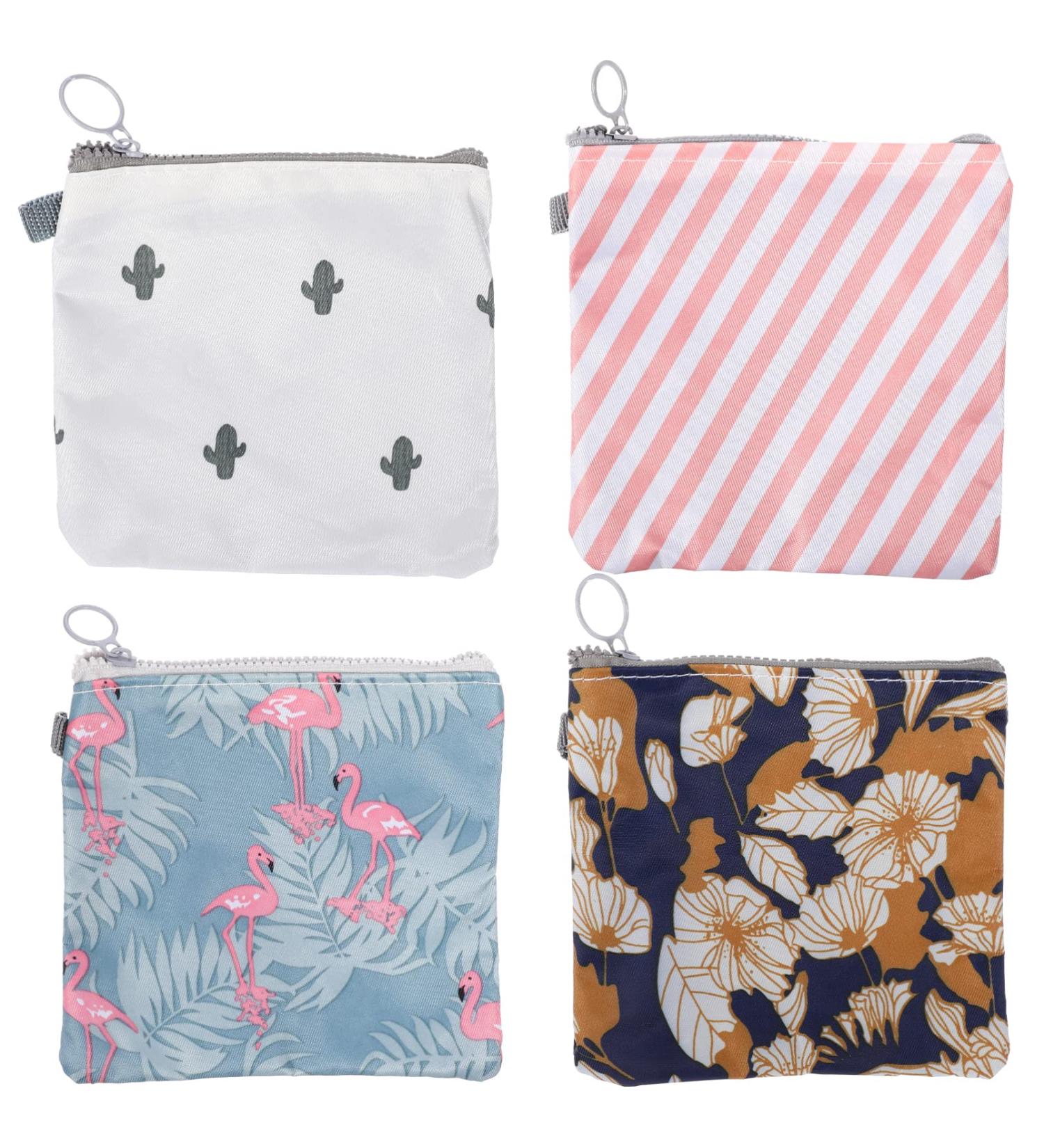 4-Pack Multi-Colored Storage Bags for Women's Bandages - Periodica Zip Bags for First Period Gifts & Teenage Girls - Buy Online on GoSupps.com