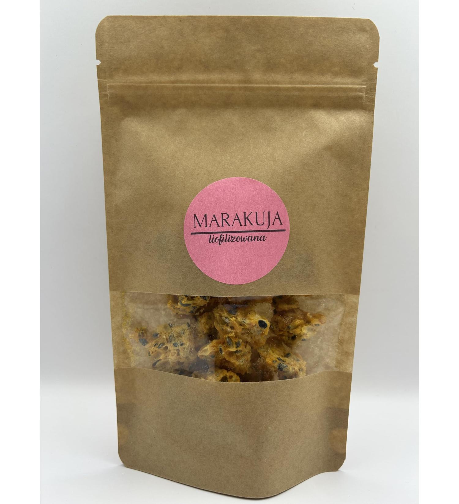 DELIFRUITS.PL Freeze-dried passion fruit 500g free of additives and other ingredients.