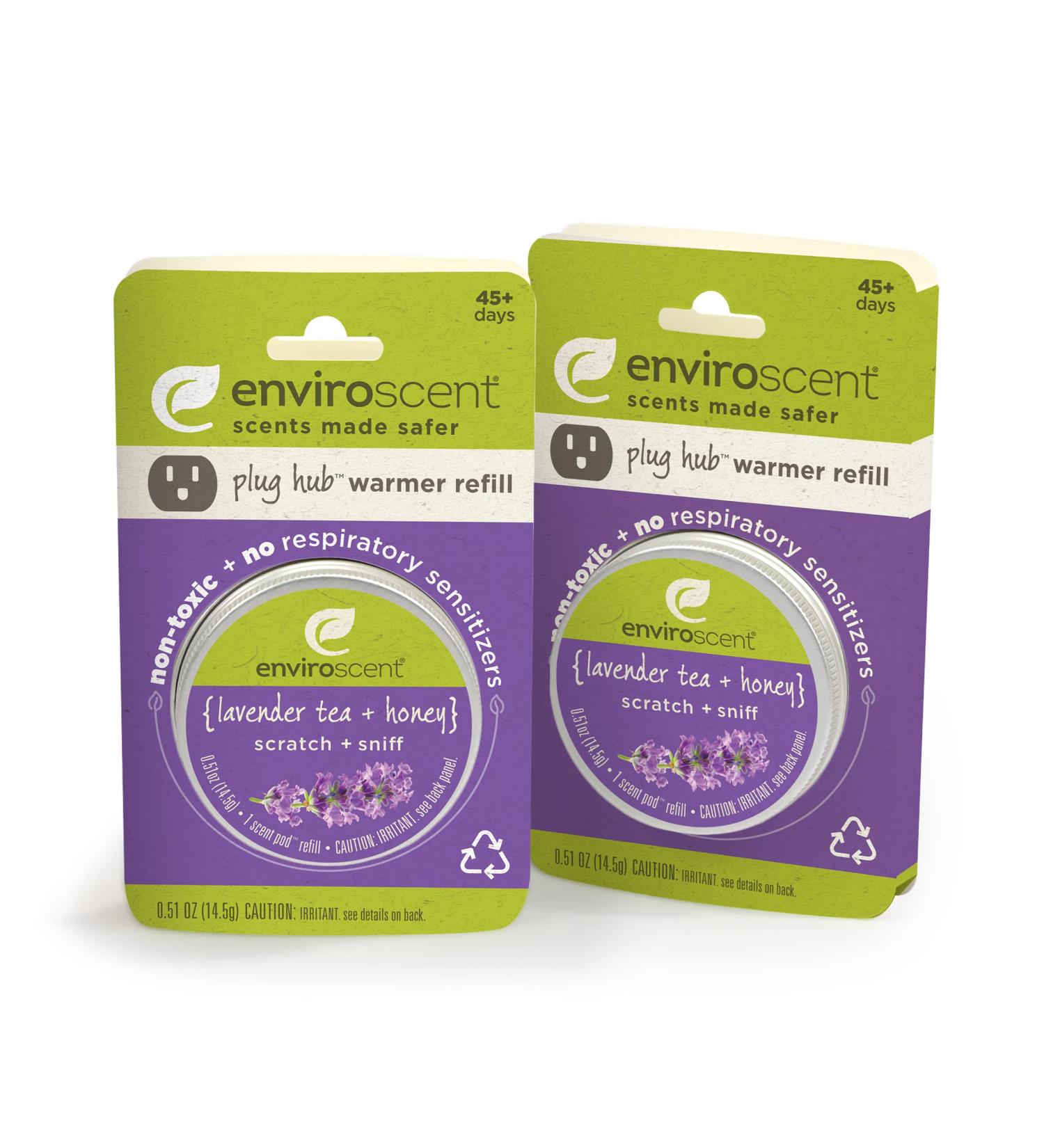 Enviroscent Lavender Tea + Honey Air Freshener Refills for Plug Hub - Pack of 2 Liquidless Scent Pods - Buy Online on GoSupps.com