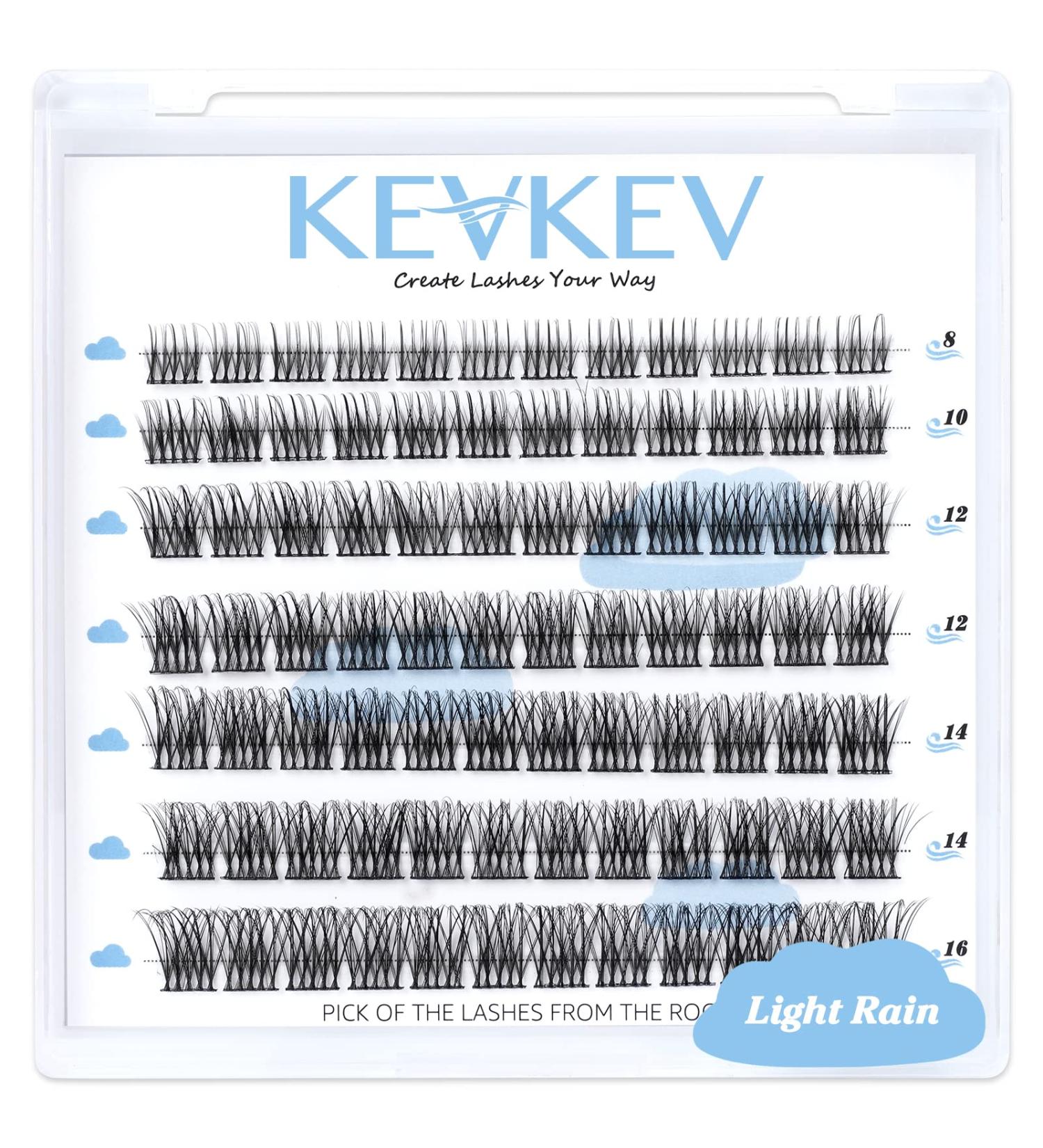 Lash Clusters 84 Pcs DIY Cluster Eyelash Extensions | Individual Soft & Comfortable C-Mix (8-16mm) Light Rain - Buy Online on GoSupps.com