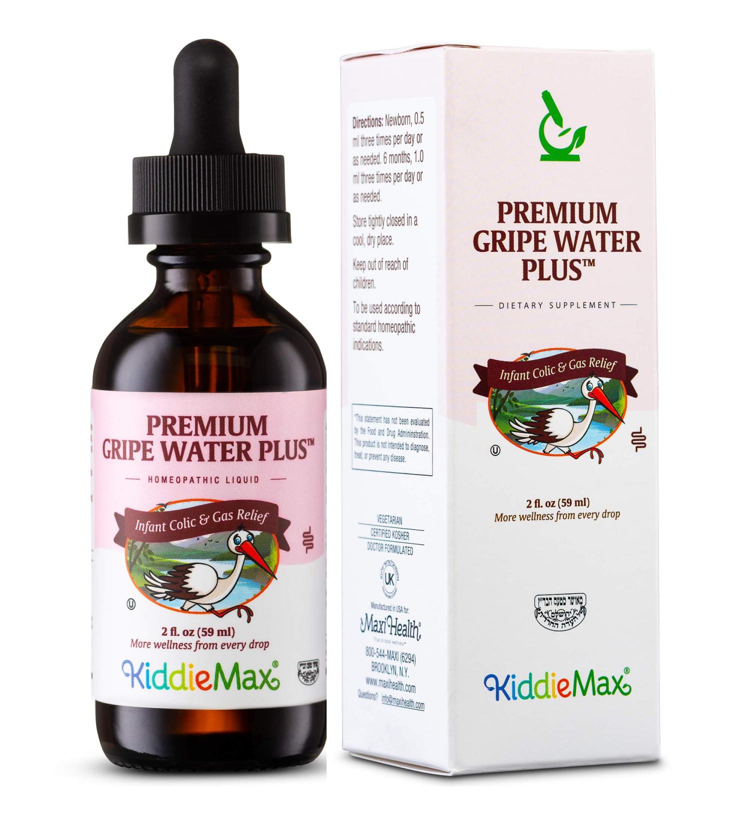 Maxi-Health Gripe Water for Babies | Fast-Acting Colic & Gas Relief | 59 mL Herbal Drops - Buy Online on GoSupps.com