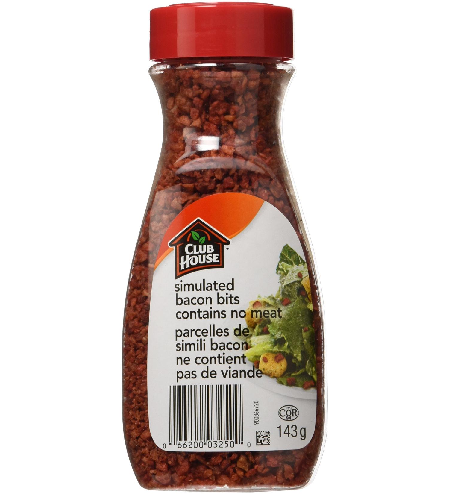 Club House Quality Natural Herbs & Spices Salad Garnishes Bacon Bits 143g - Buy Online on GoSupps.com
