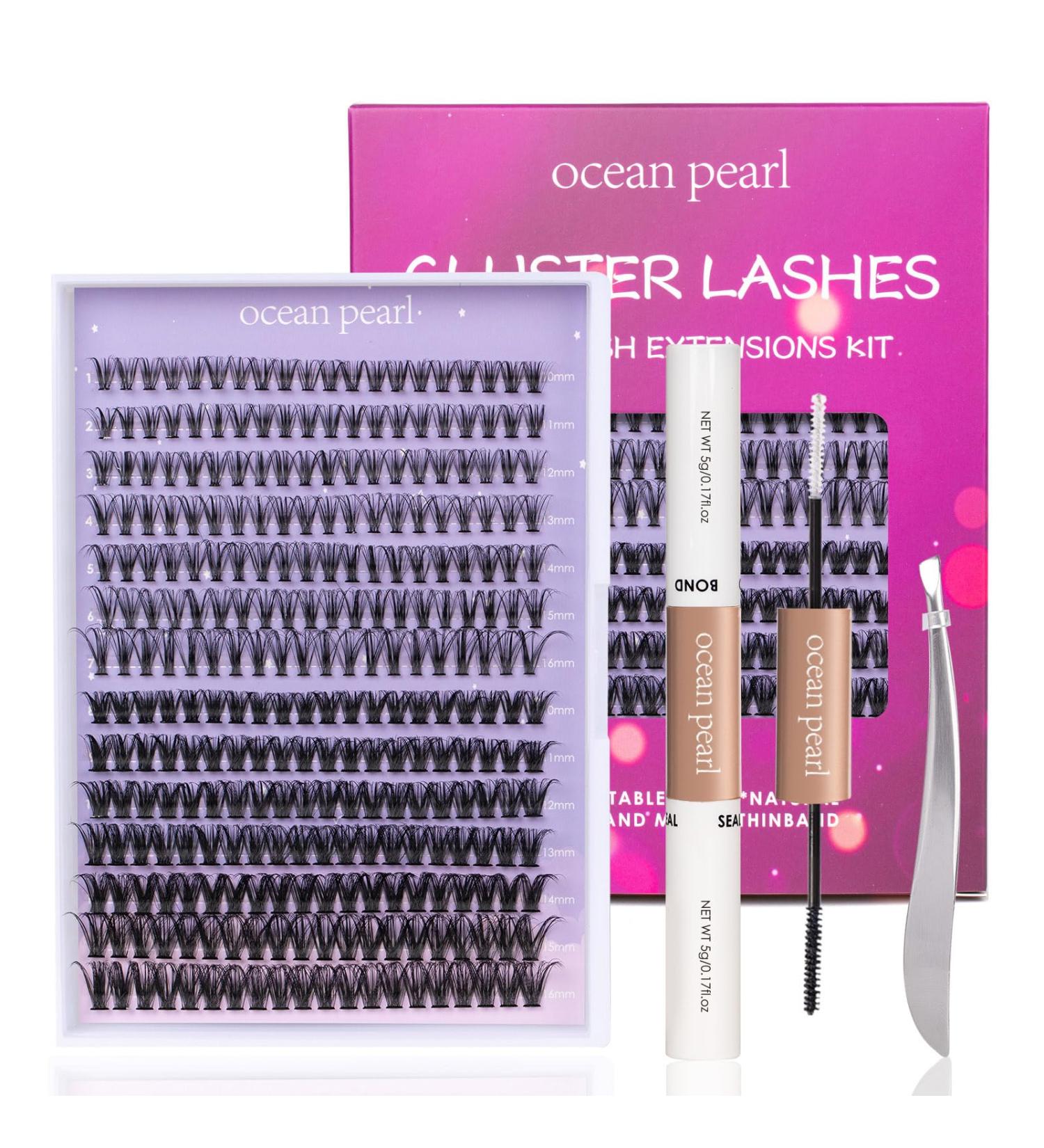 DIY Lash Extension Kit 280pcs - 20D+50D 10-16mm Mix C/CC/D Curl Cluster Lashes with Bond and Seal Tweezers - Soft Light Eyelash Extension Kit for Home Use - Buy Online on GoSupps.com