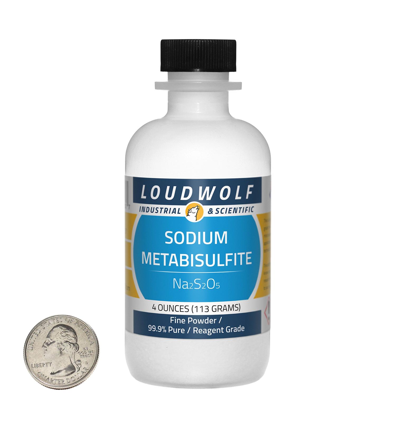 Sodium Metabisulfite 4 Ounces - 99.9% Pure Fine Powder | Buy Internationally Online - Buy Online on GoSupps.com