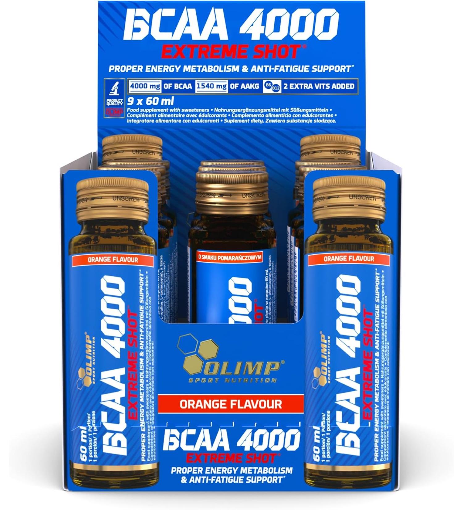 Olimp Sport Nutrition BCAA - Orange - Pack of 20 - 60ml - Buy Online on GoSupps.com