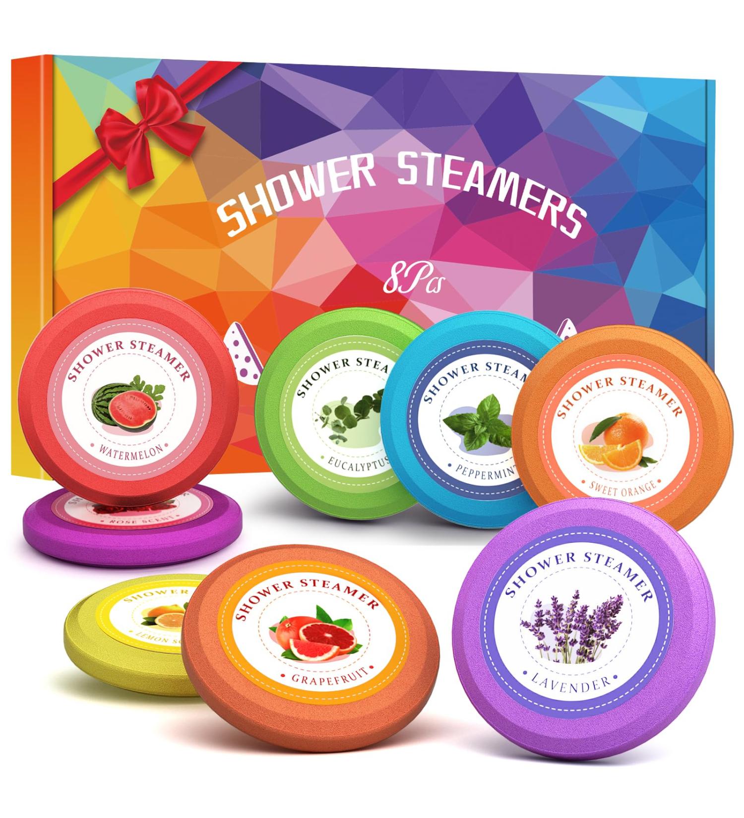sanyi Shower Steamers Aromatherapy - 8 PCS Shower Bombs Tablets with Essential Oils Self Care and Relaxation Luxuriate Home SPA Birthday Gifts for Women and Men - Buy Online on GoSupps.com