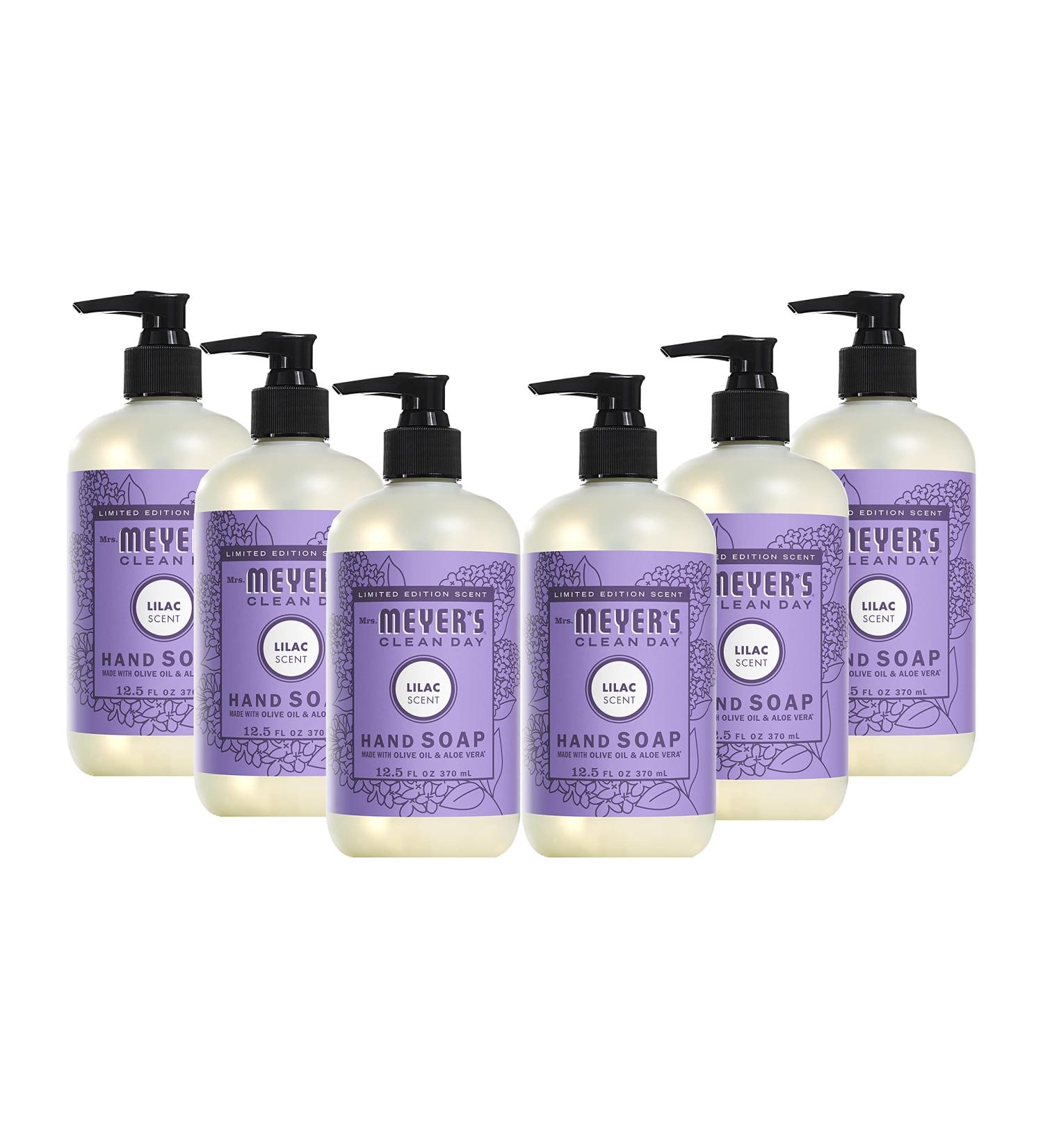 MRS. MEYER'S CLEAN DAY Lilac Hand Soap 12.5 OZ - Citrus Scented, Pack of 6 - Buy Online on GoSupps.com