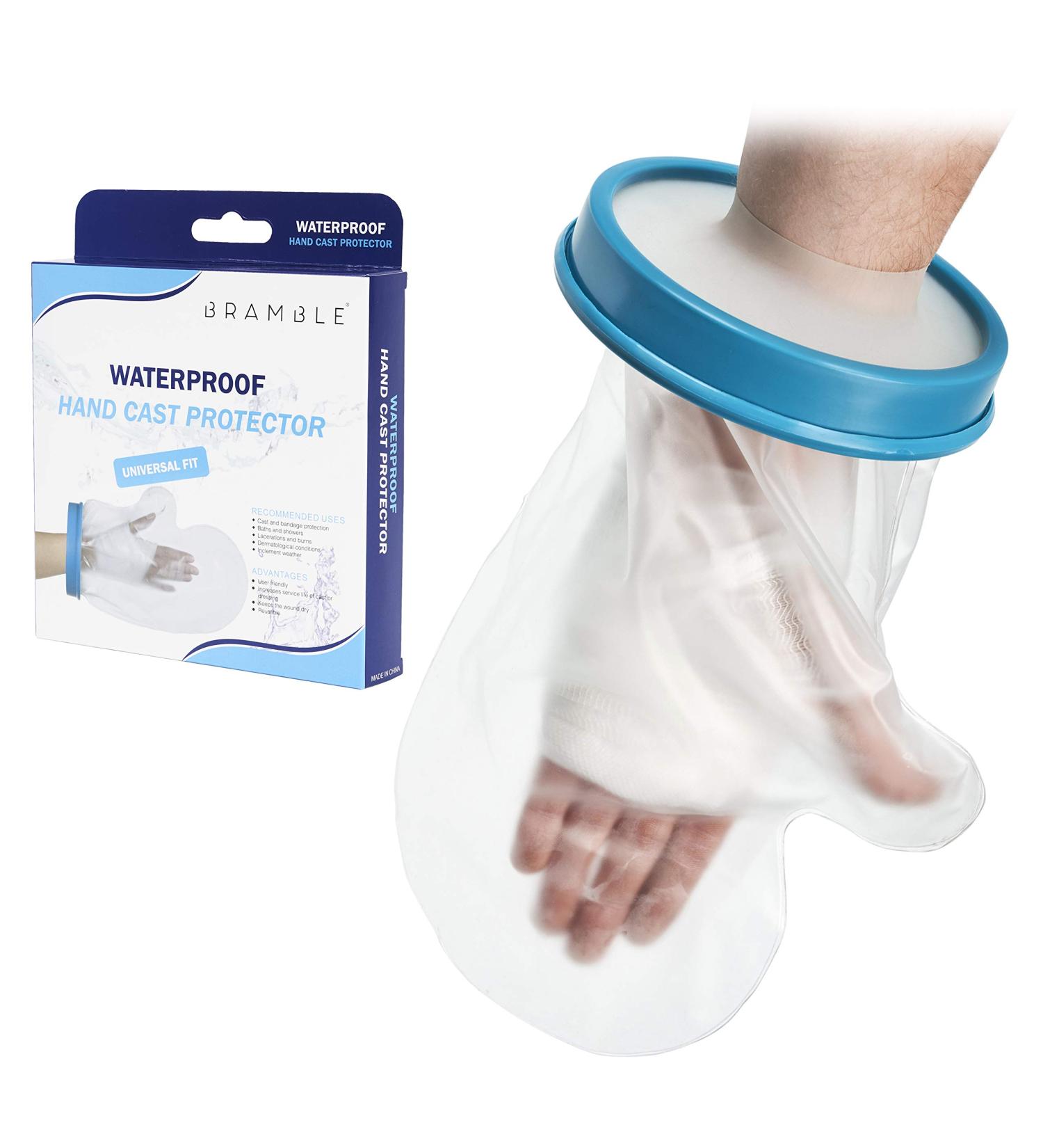 Bramble Waterproof Cast Protector for Hand - Silicone Shield for Bath & Shower - International Shipping Available - Buy Online on GoSupps.com