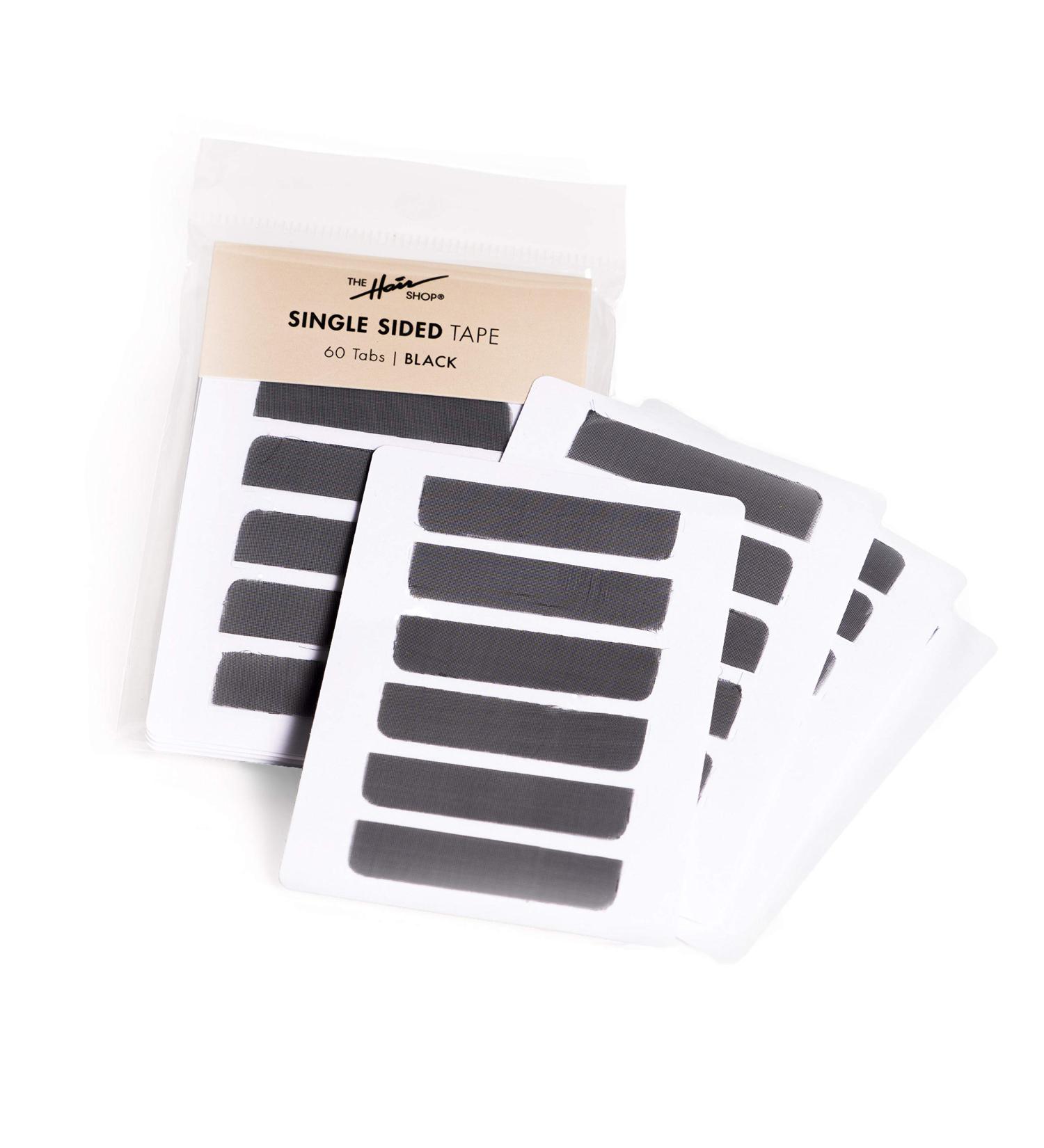 Single Sided Tape-in Extension Tape by The Hair Shop - Professional Strong Bonding Tape for Remy Human Hair Extensions - 60 Tabs (Black) - Buy Online on GoSupps.com