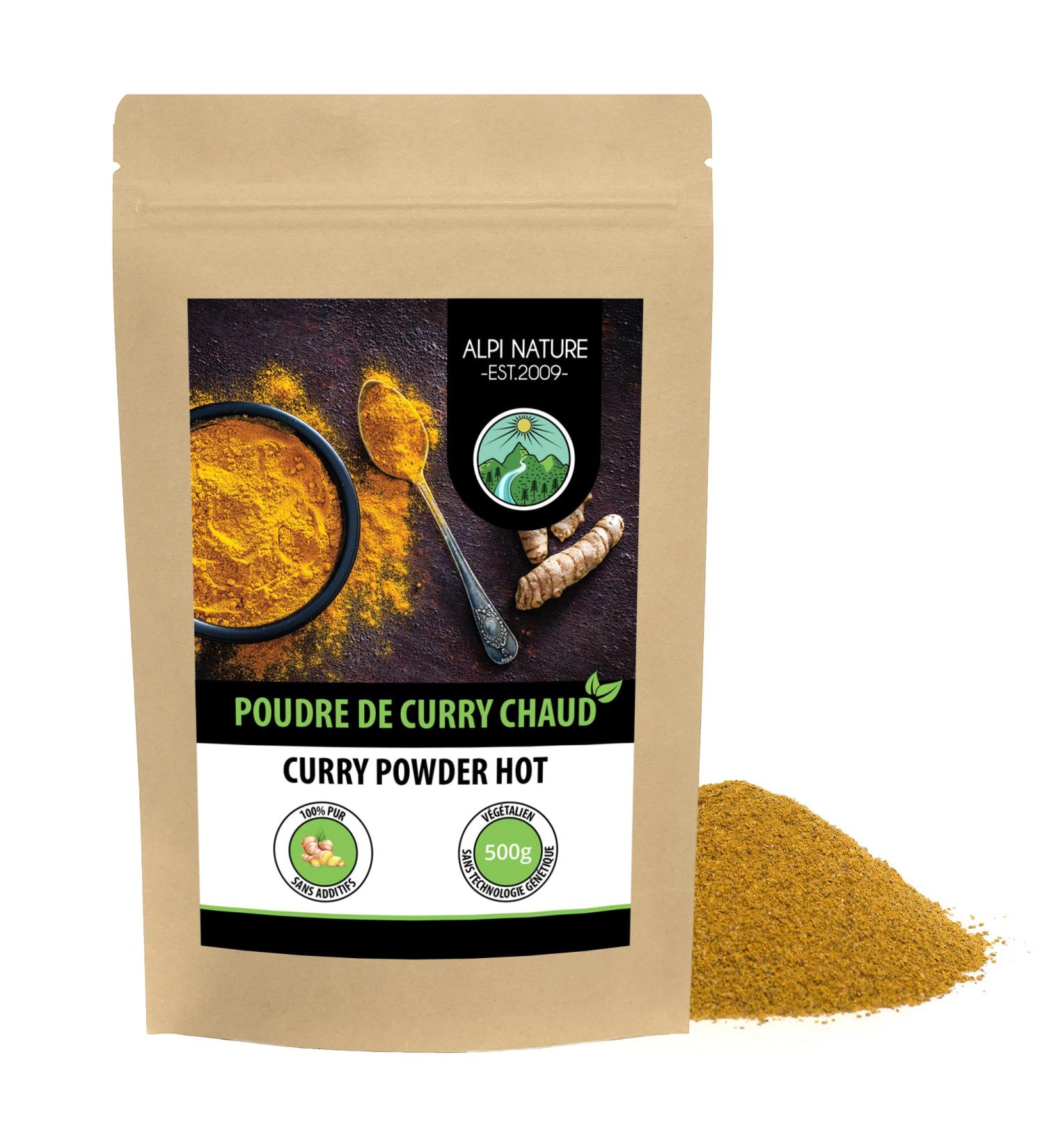 Spicy Curry Powder 500g Spice Blend for Typical Indian Curry Resealable Packaging - Buy Online on GoSupps.com