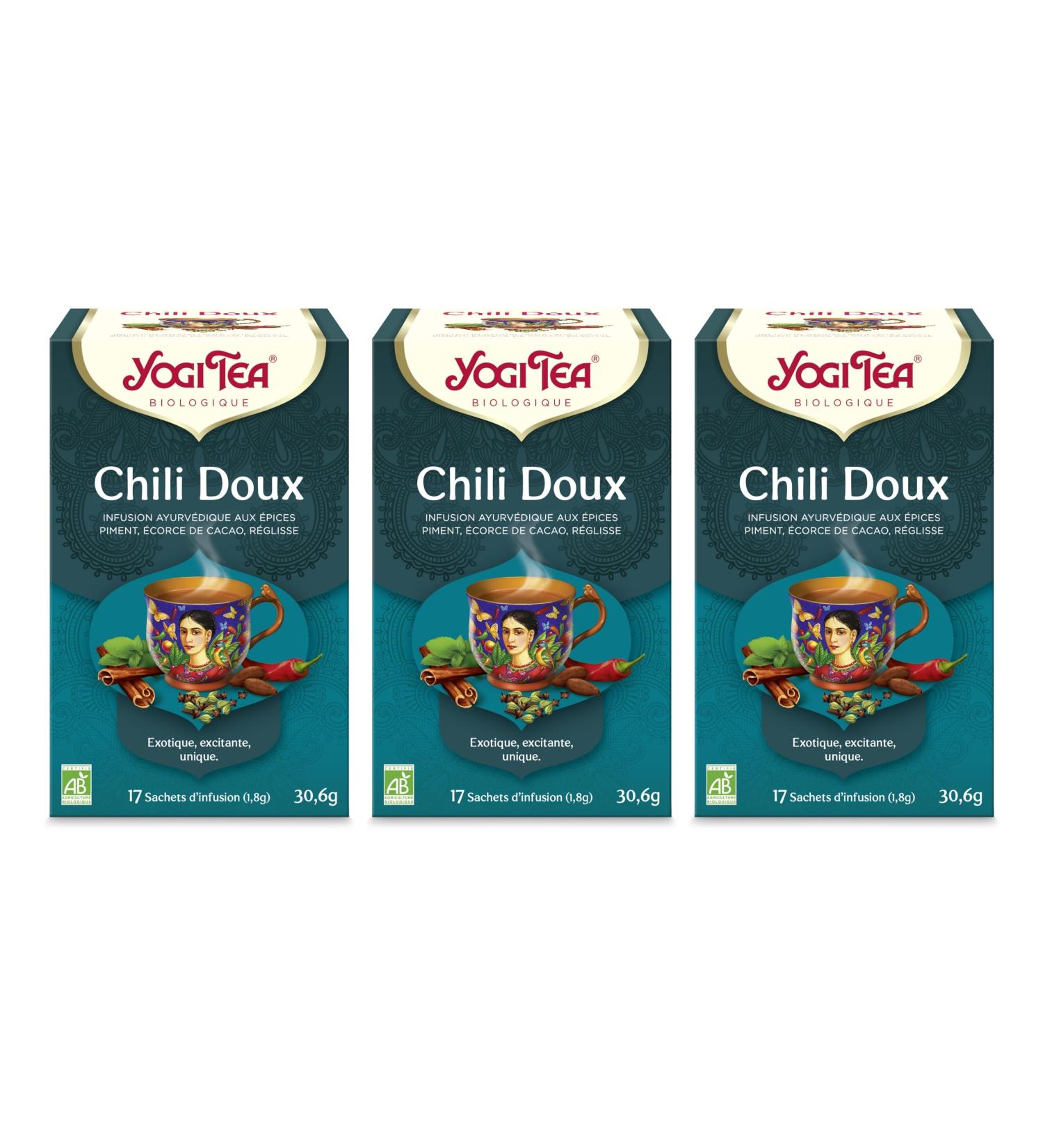 YOGI TEA Cha Curcuma Infusion Bio Excellent pour le lait dor Naturellement Sans Caf ine M lange de Curcuma Cannelle et Gingembre 102 (6x17) Sachets de Th