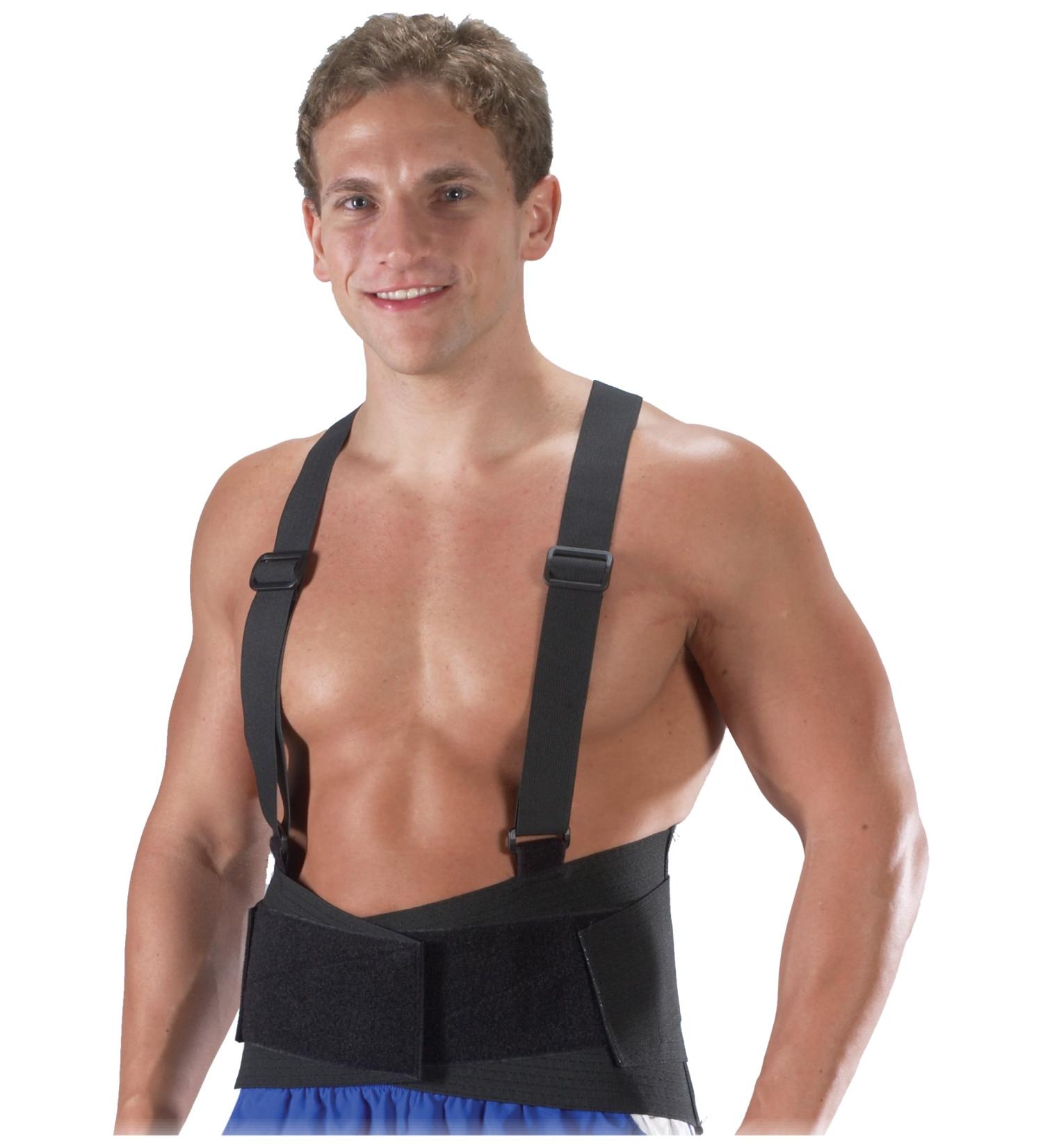 9 Inch Ventilated Industrial Support Black 3X-Large