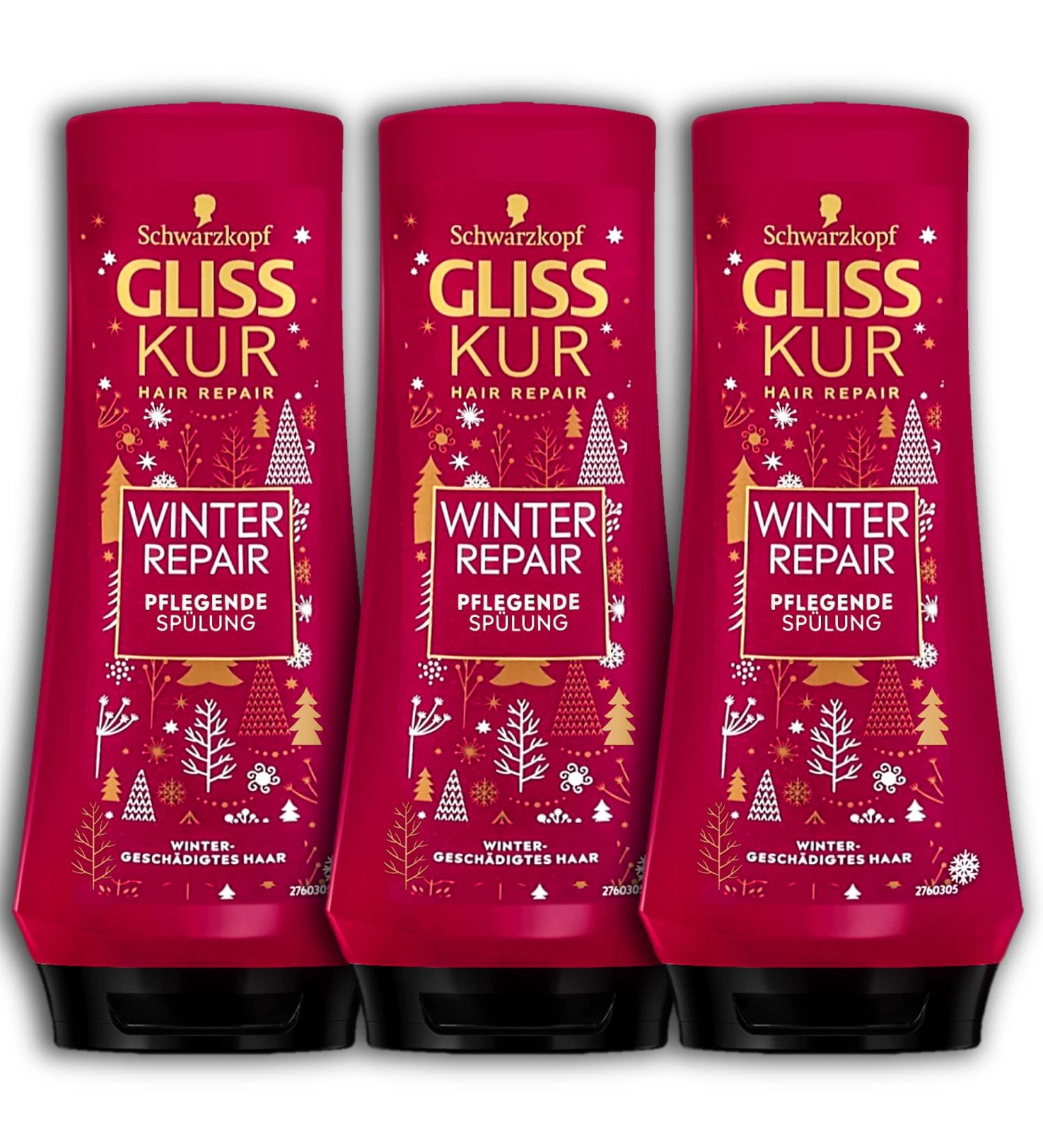 TopDeal Gliss Kur Hair Conditioner Set of 3 - 3 x 200 ml