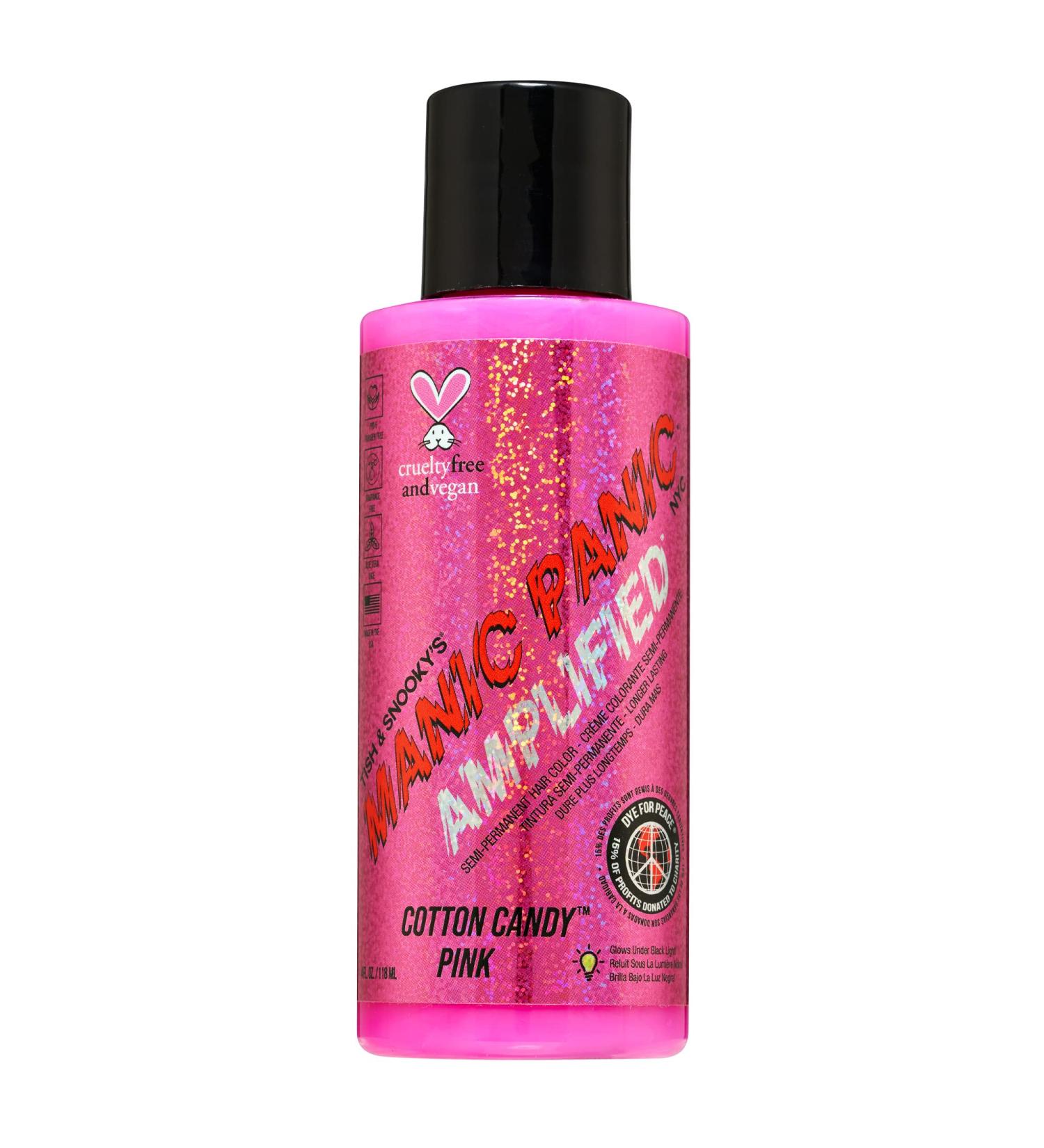 Manic Panic Amplified Cream Formula Cotton Candy Pink 0.118 kg (Packaging May Vary) Pink 118 ml (Pack of 1) - Buy Online on GoSupps.com