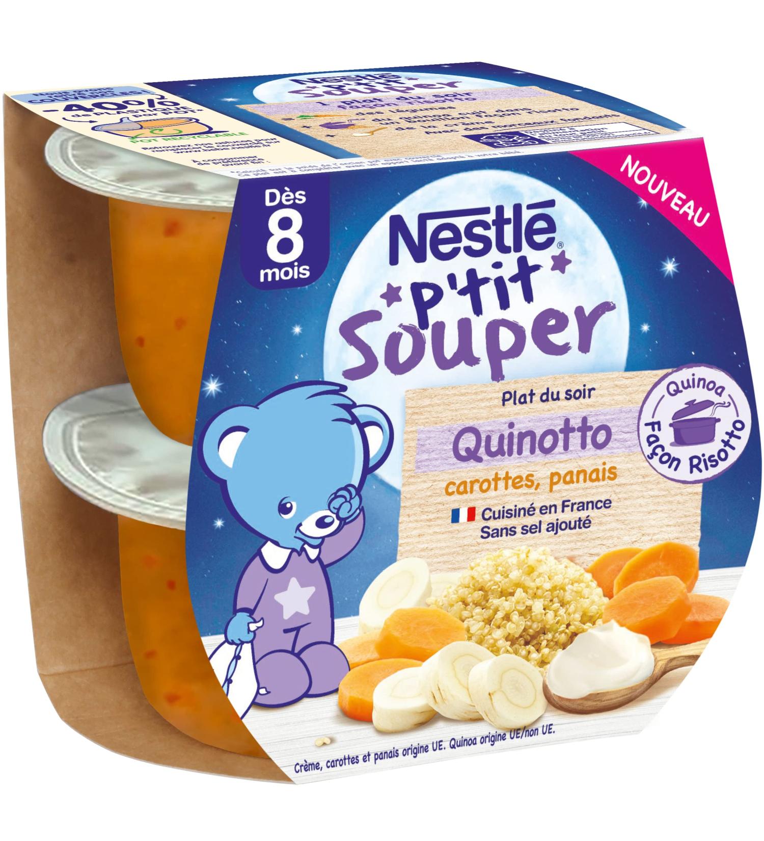 Nestl Baby Quinotto Carrots Parsnip Dinner from 8 Months 2 x 200 g - Buy Online on GoSupps.com