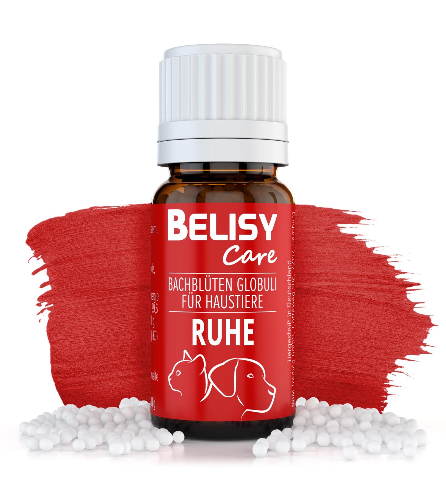 Belisy Calm Bach Flowers for Dogs & Cats - Natural Sedative for Stress & Fear - Alcohol-Free Emergency Globules - 10G - Buy Online on GoSupps.com