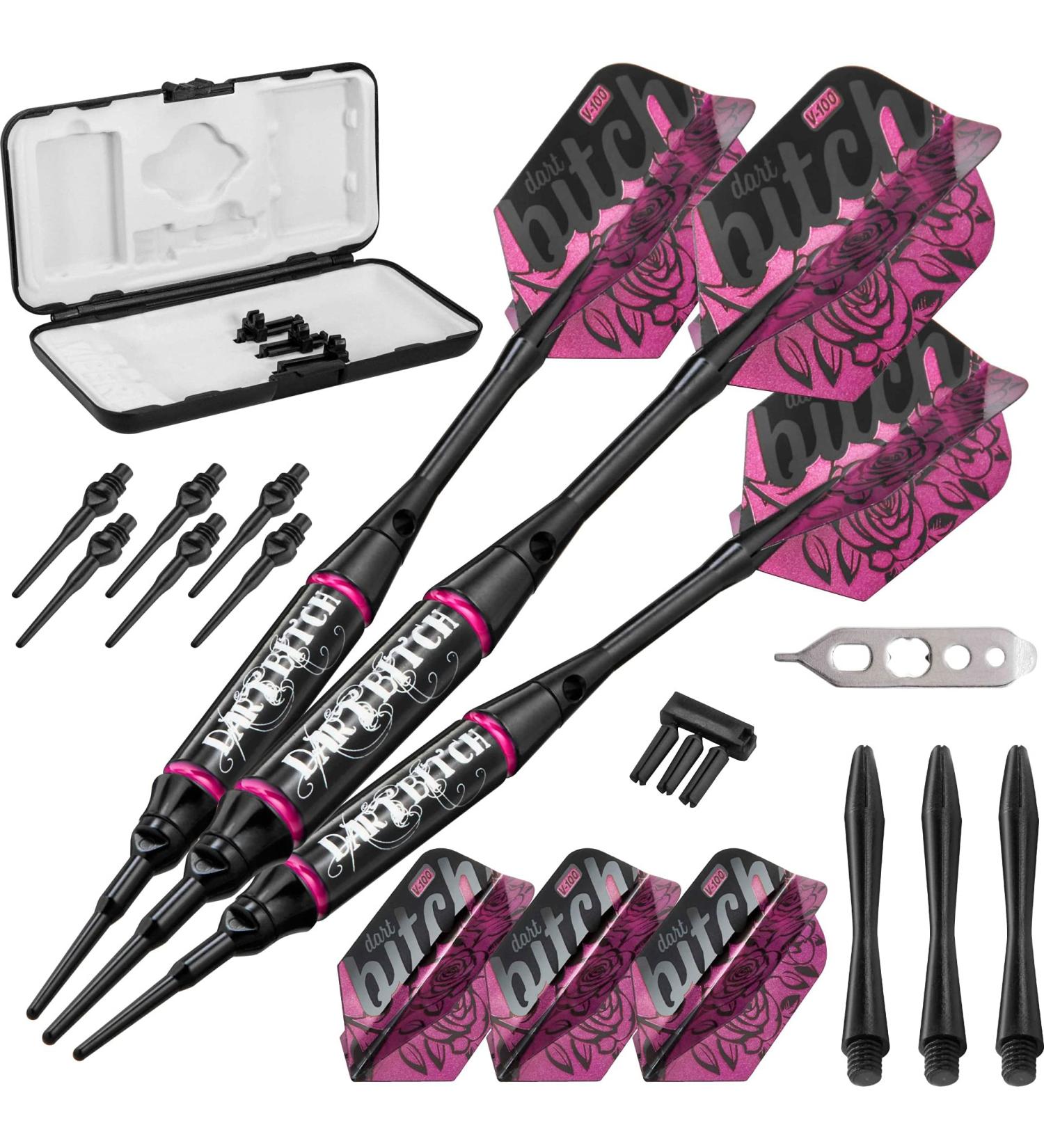 Viper Vanity Soft Tip Darts with Storage Case - 16g Dart Bitch Design - Buy Online on GoSupps.com